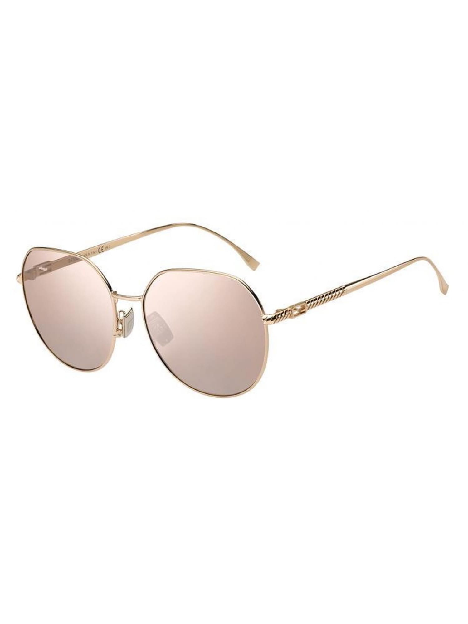 Fendi Ff 0451/f/s Sunglasses In S Gold Copper