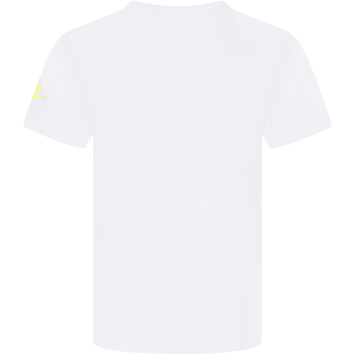 Nike Kids' White T-shirt For Boy With Logo And Just Do It Writing