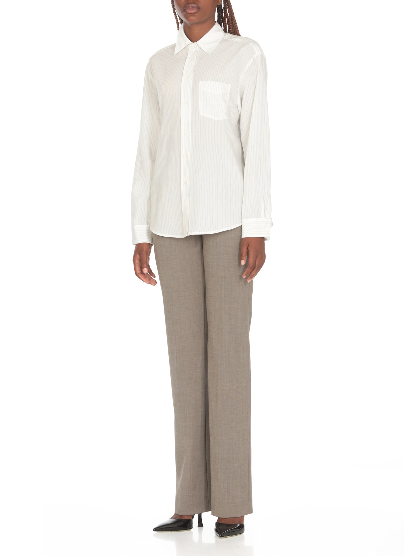 Pinko Viscose Shirt In White