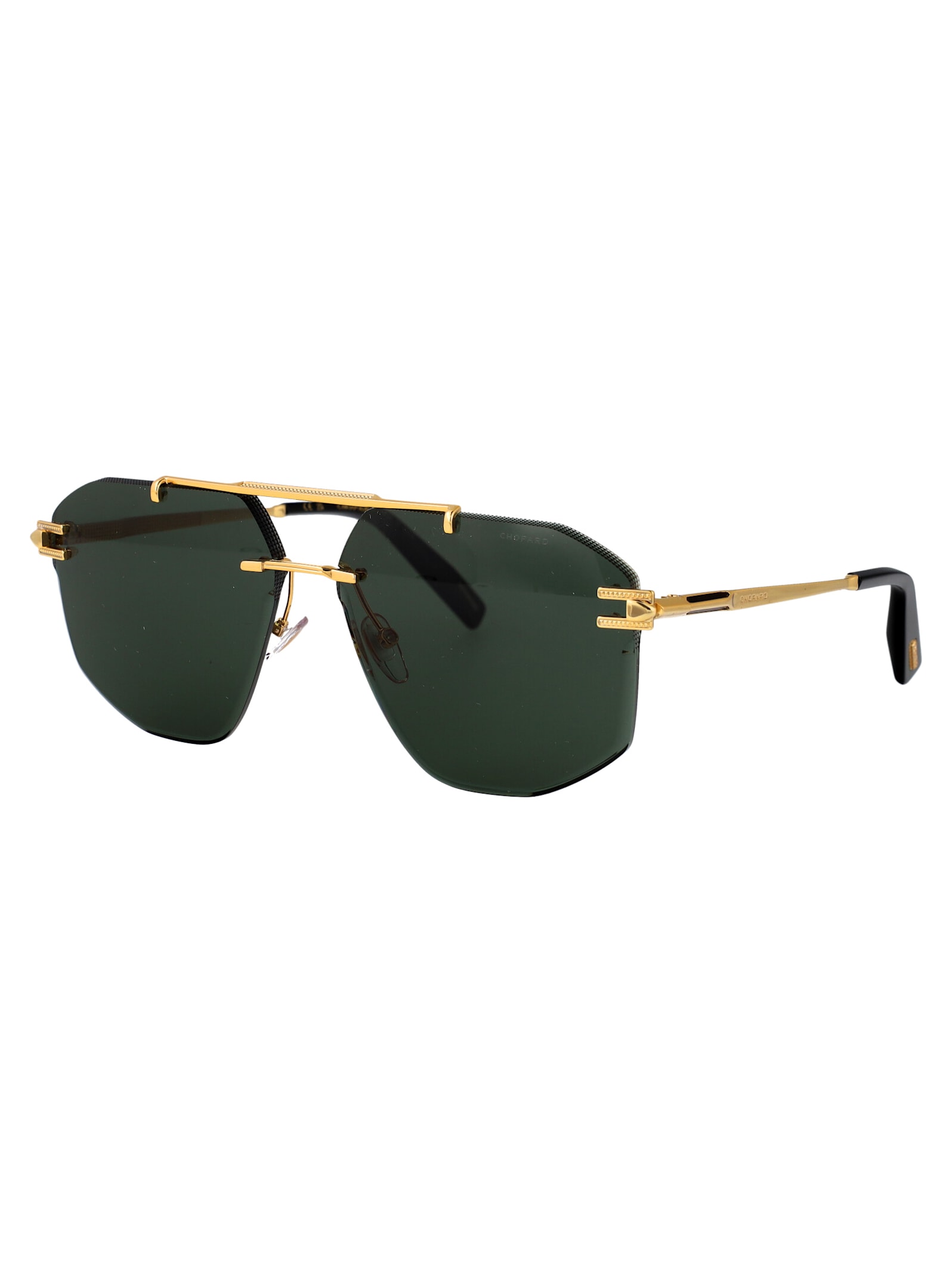 Chopard Schl23 Sunglasses In Gold