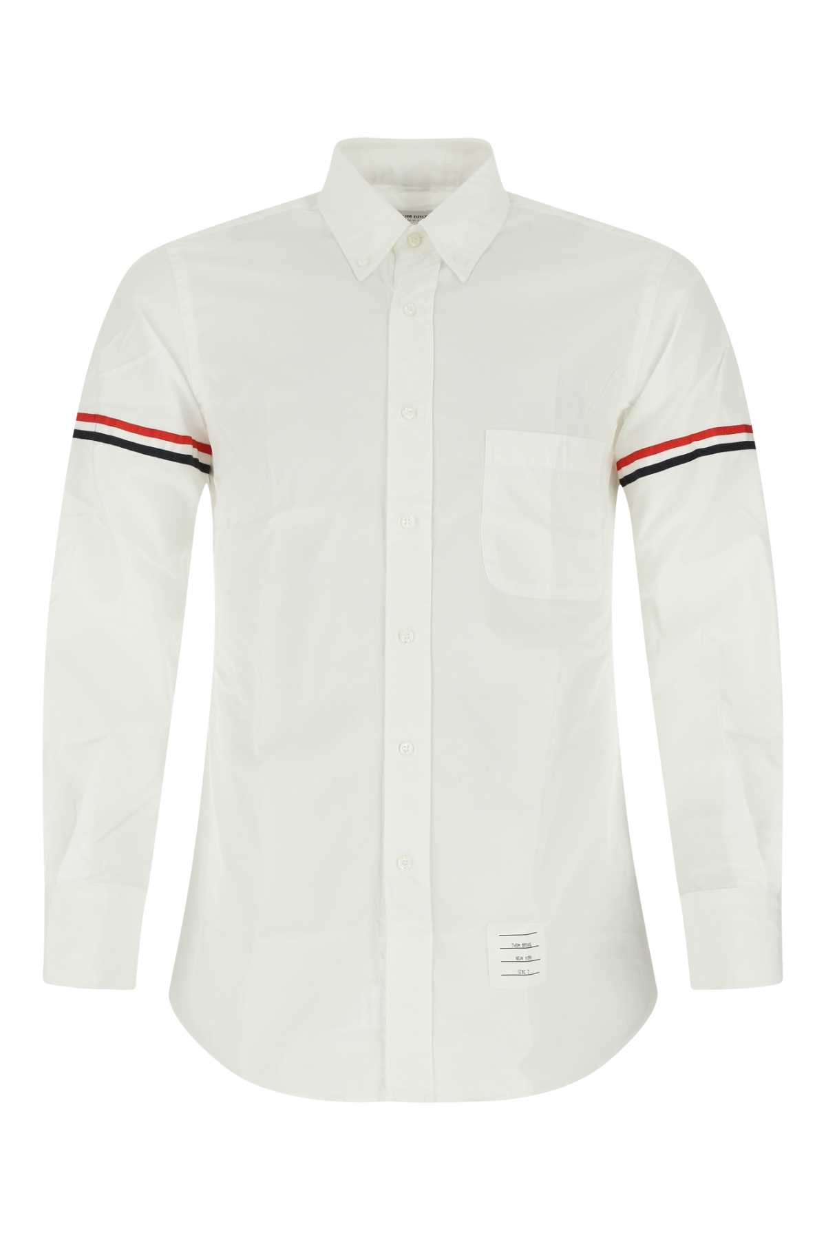 Shop Thom Browne White Cotton Shirt