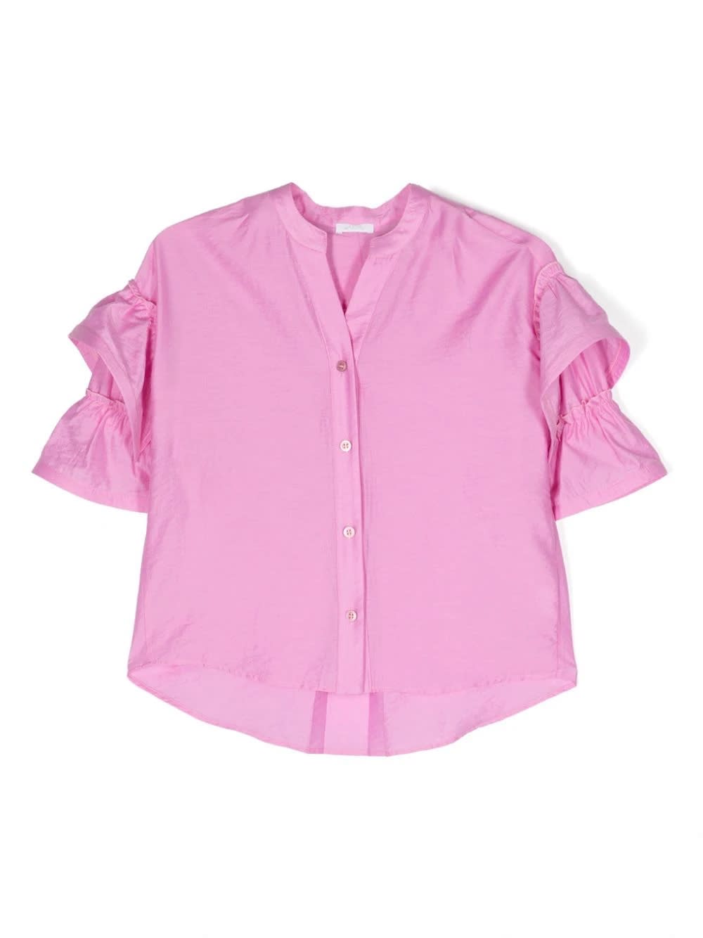 Shop Miss Grant Camicia Con Ruches In Pink