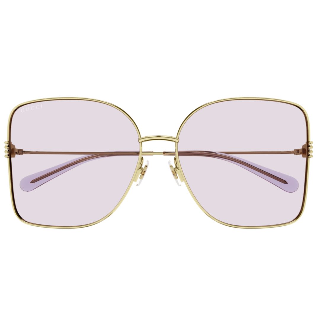 Shop Gucci Gg1282sa004 Gold Gold Pink