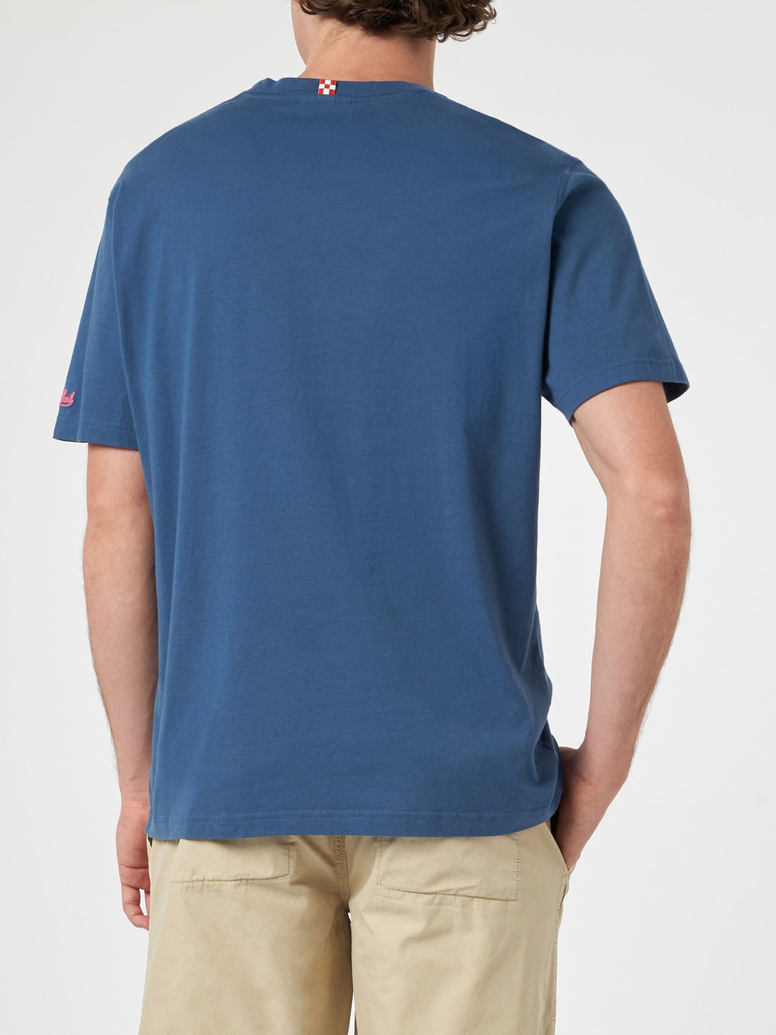 Mc2 Saint Barth T-shirt Men Color Blue 1 In Blue