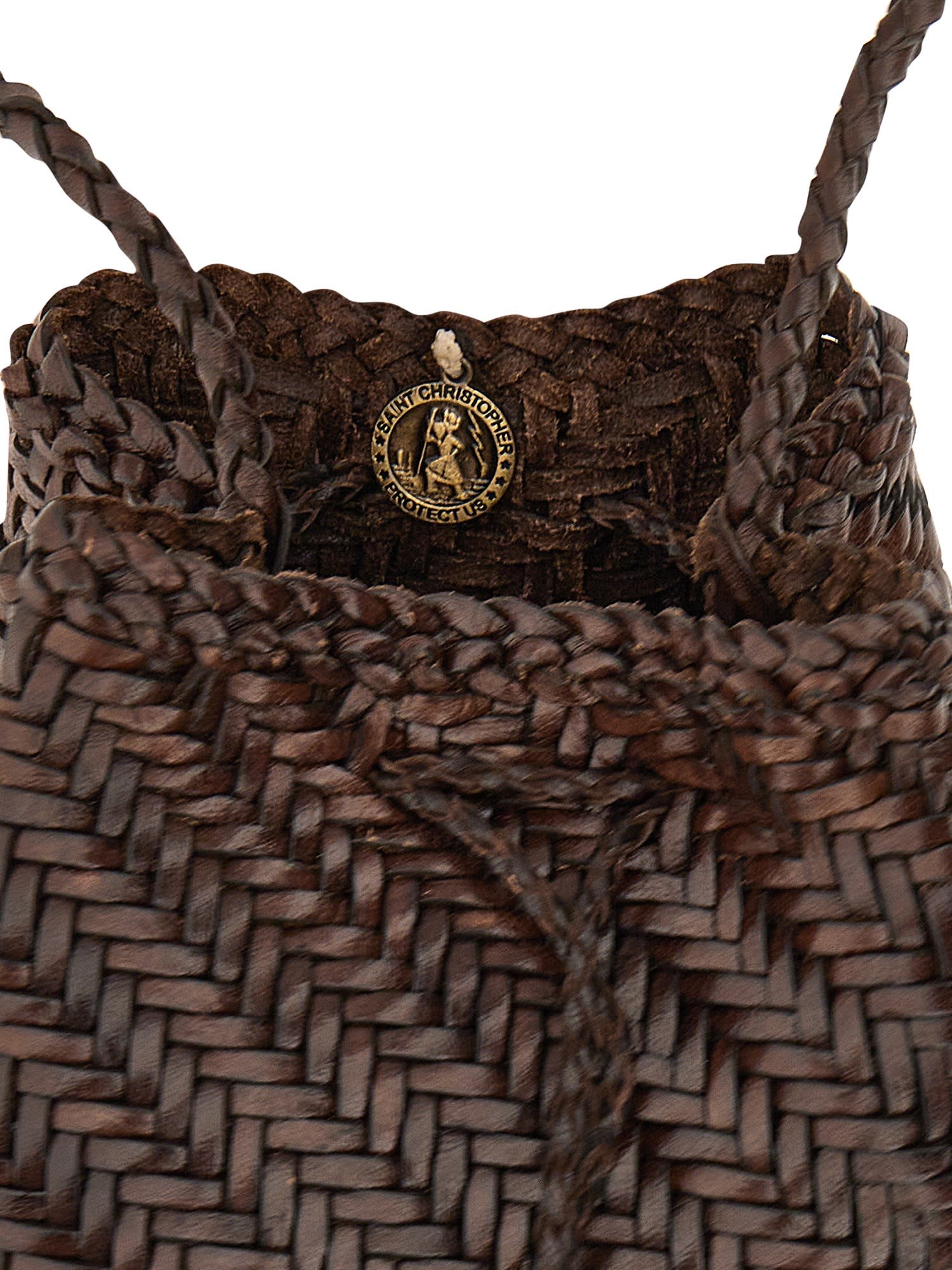 Dragon Diffusion Pompom Double Jump Tan Bag In Brown