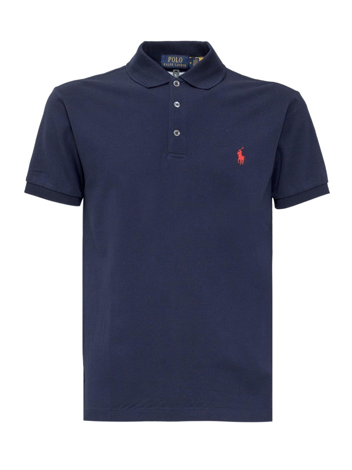 POLO RALPH LAUREN LOGO EMBROIDERED SLIM-FIT POLO SHIRT