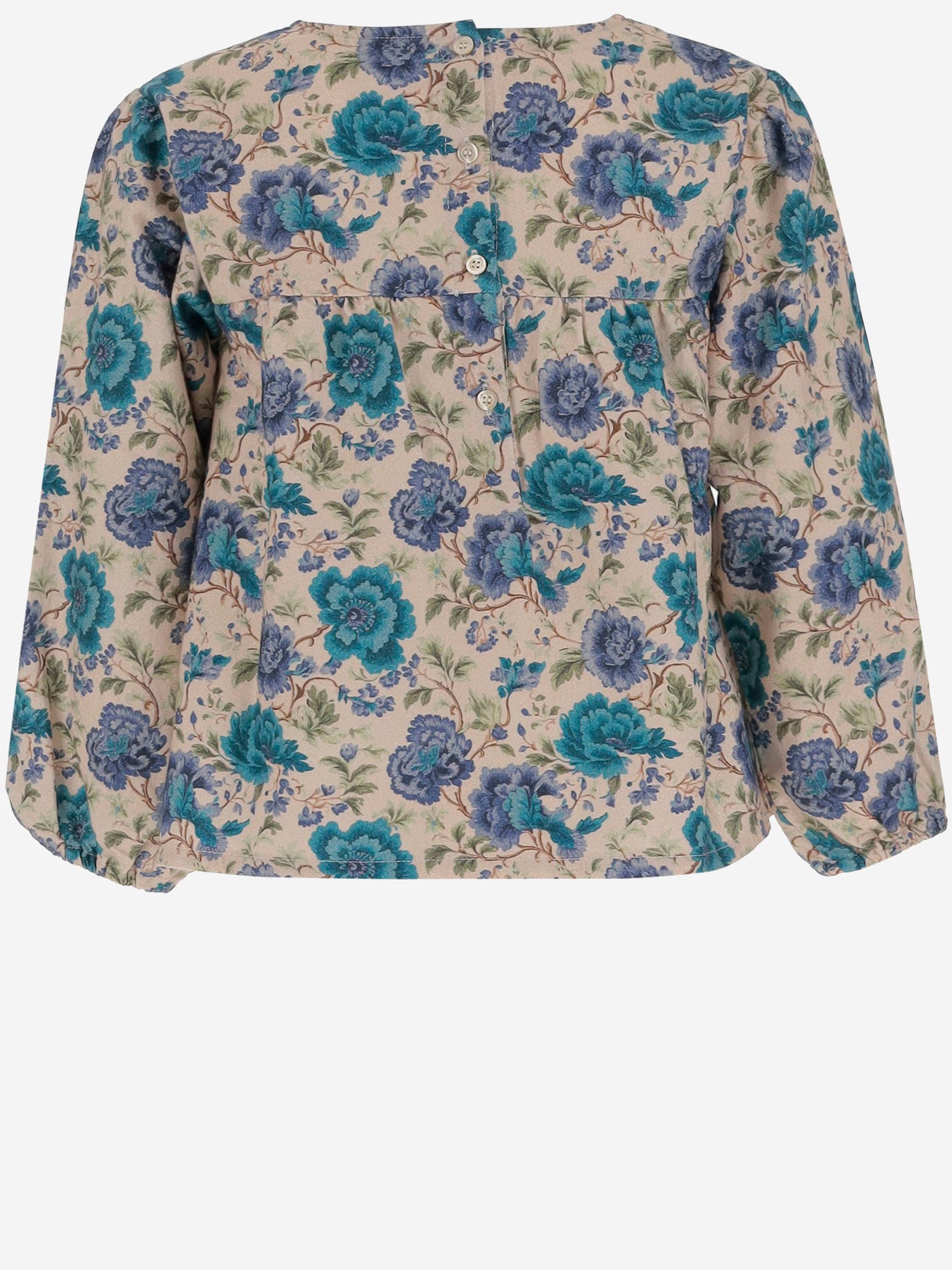 Babe &amp; Tess Cotton Dress With Floral Pattern In Red