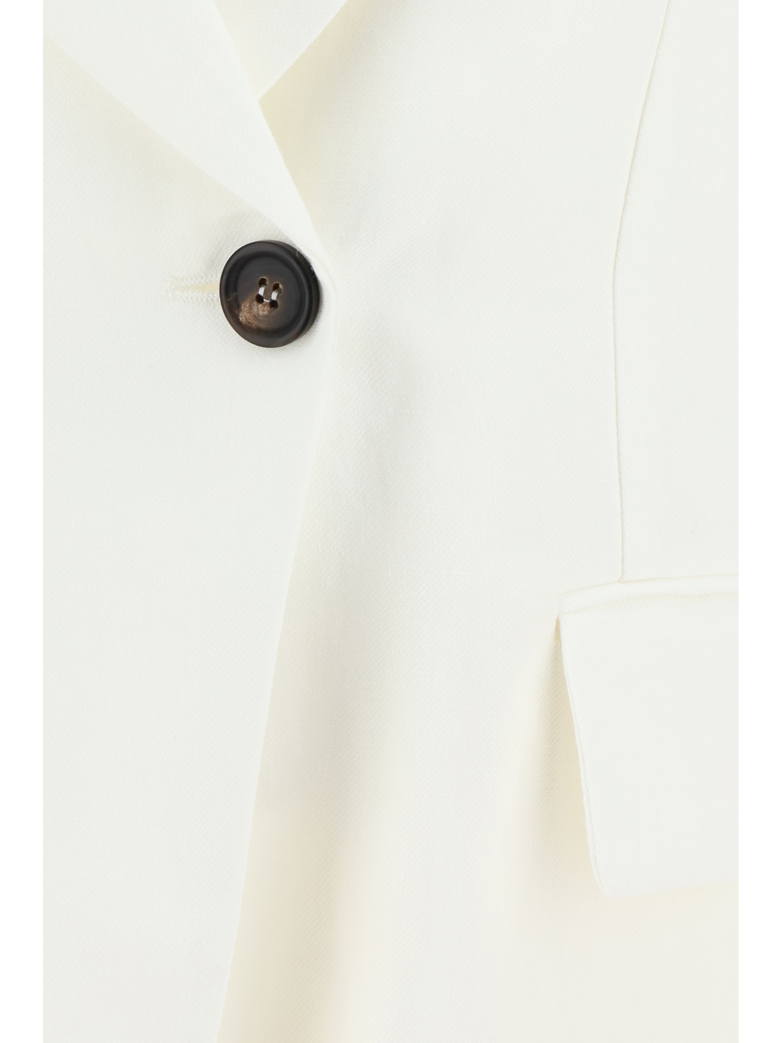 Shop Brunello Cucinelli Suit Type Fluid Blazer In Beige