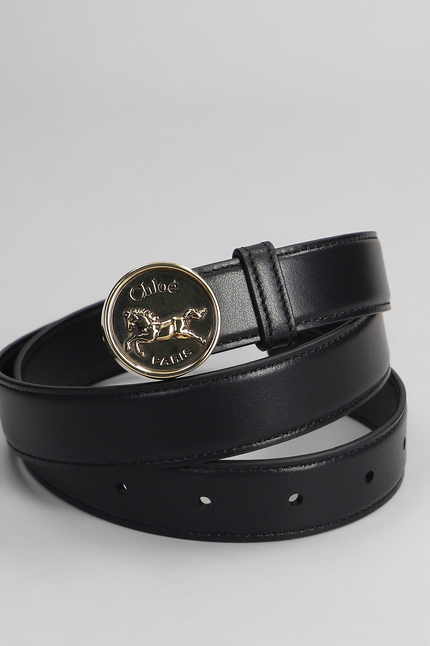 Chloé Belts In Black Leather In Black