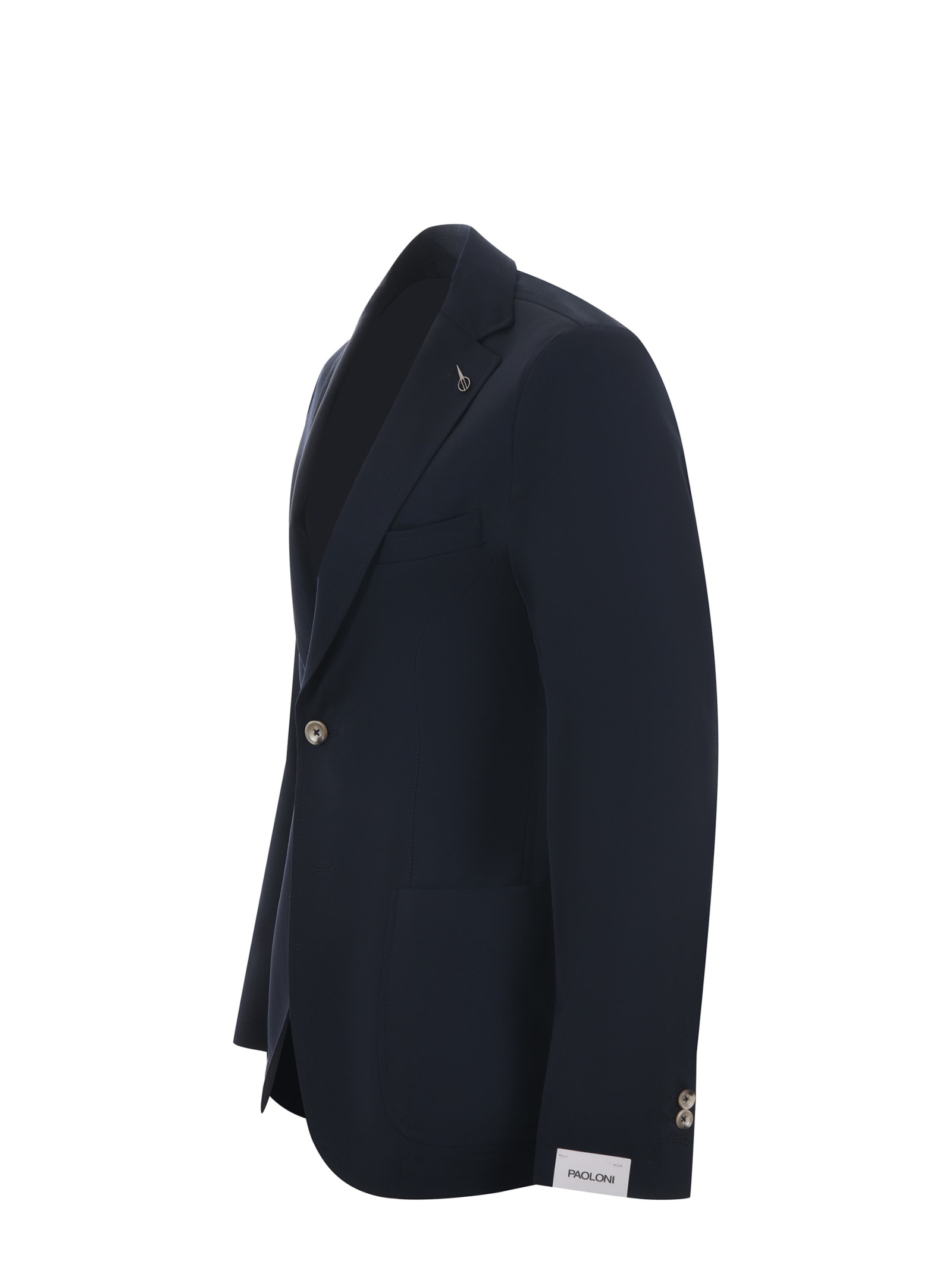 Shop Paoloni Jacket In Blue