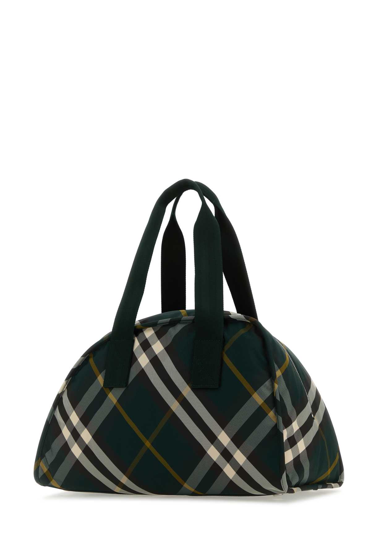 Shop Burberry Printed Nylon Shield Travel Bag In Ivy