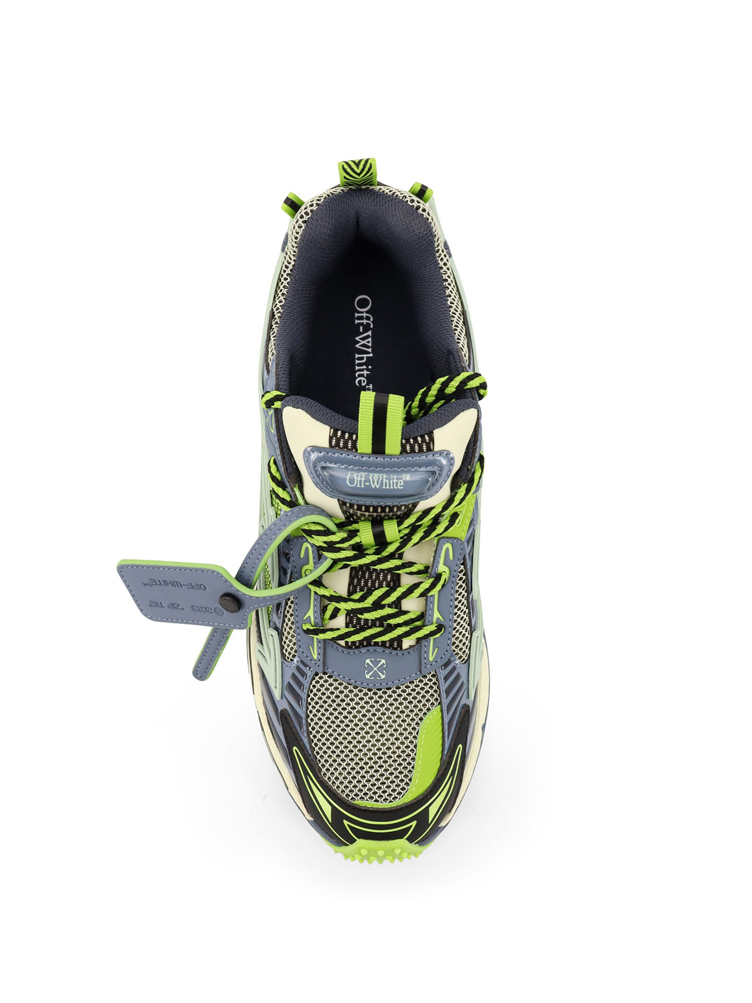 Off-white Ow Be Right Back Lace-up Rubber Sneakers In Multi