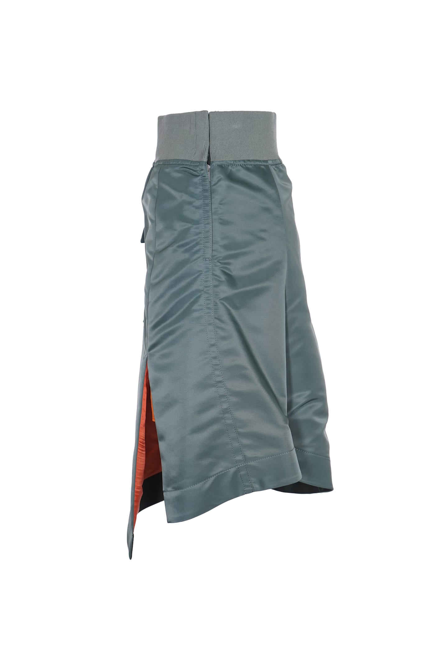 Shop Sacai Cargo Skirt In B Khaki