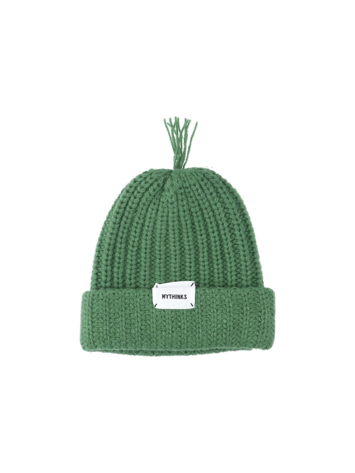 Mythinks Logo-label Beanie Hat In Green