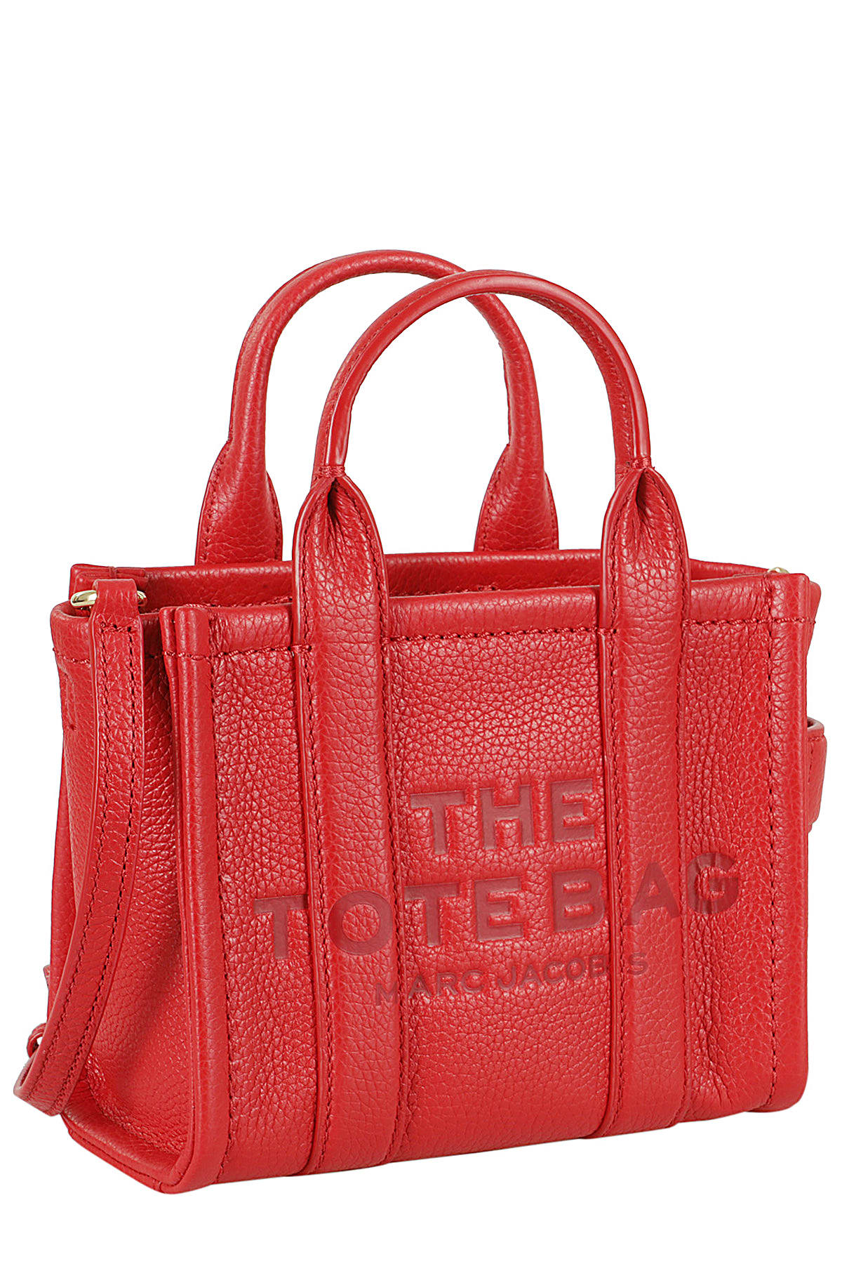 Shop Marc Jacobs The Mini Tote In True Red