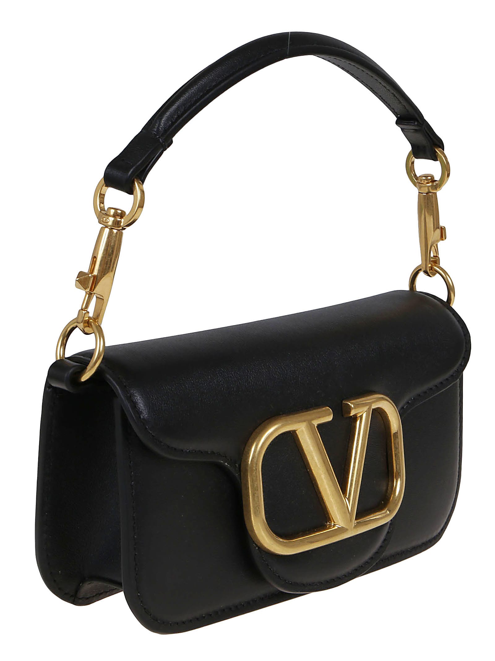 Shop Valentino Small Shoulder Bag Loco` In No Nero
