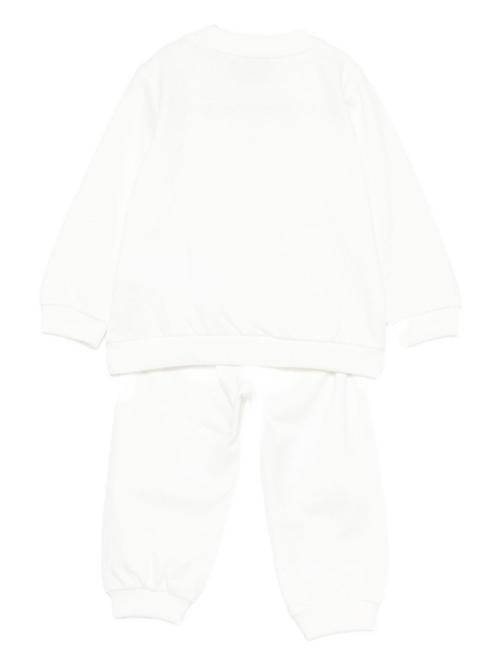 Moschino Kids Tracksuit With Teddy Bear Print In White