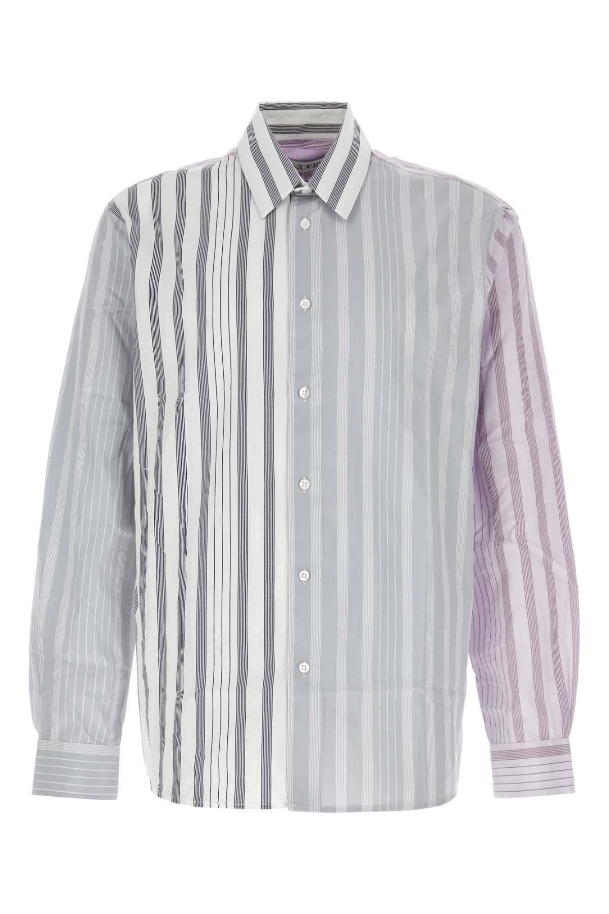 Shop Jw Anderson Embroidered Poplin Shirt In Multi