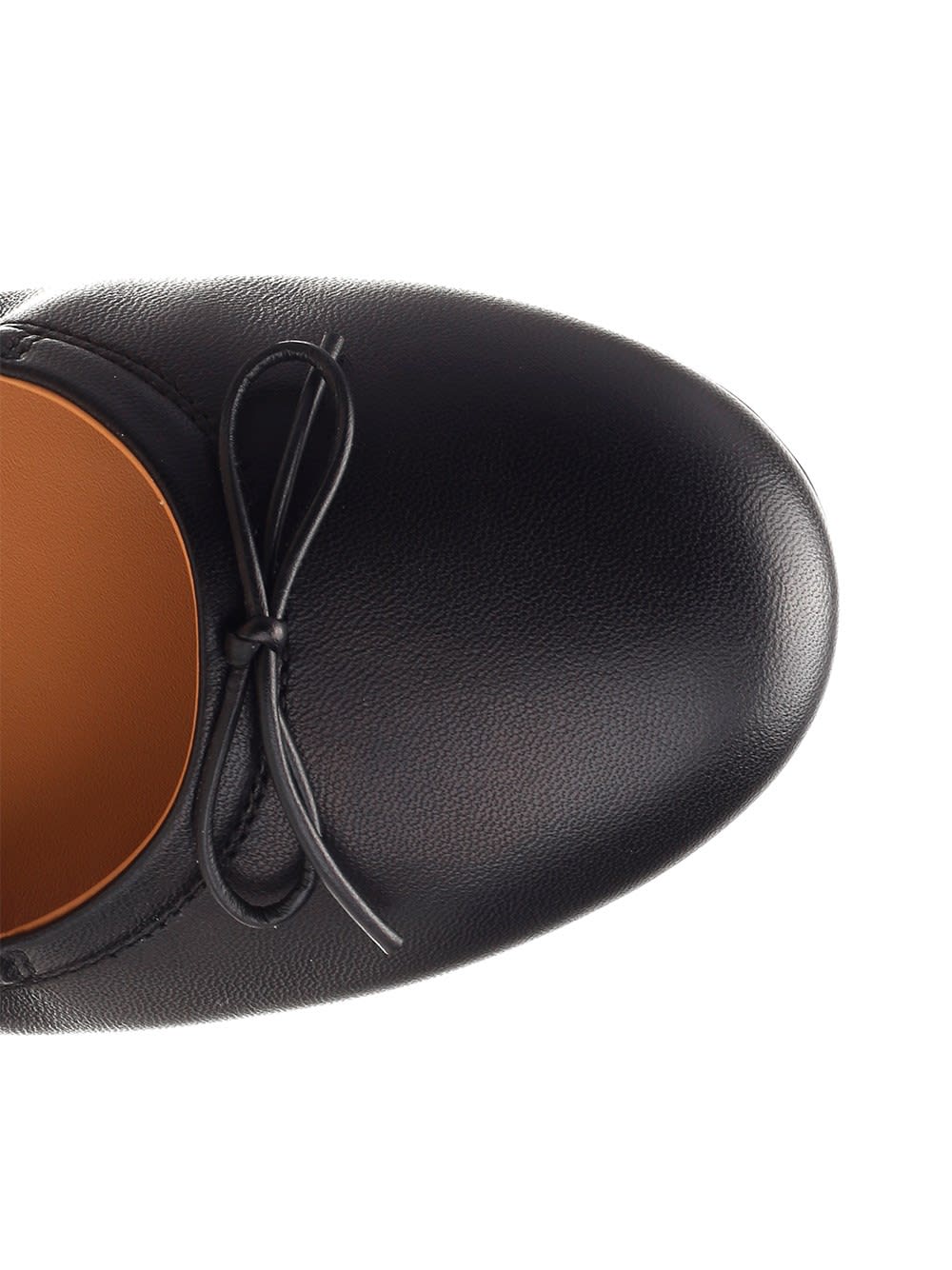 Tod's Gommino Bubble Leather Ballet Flats In Black