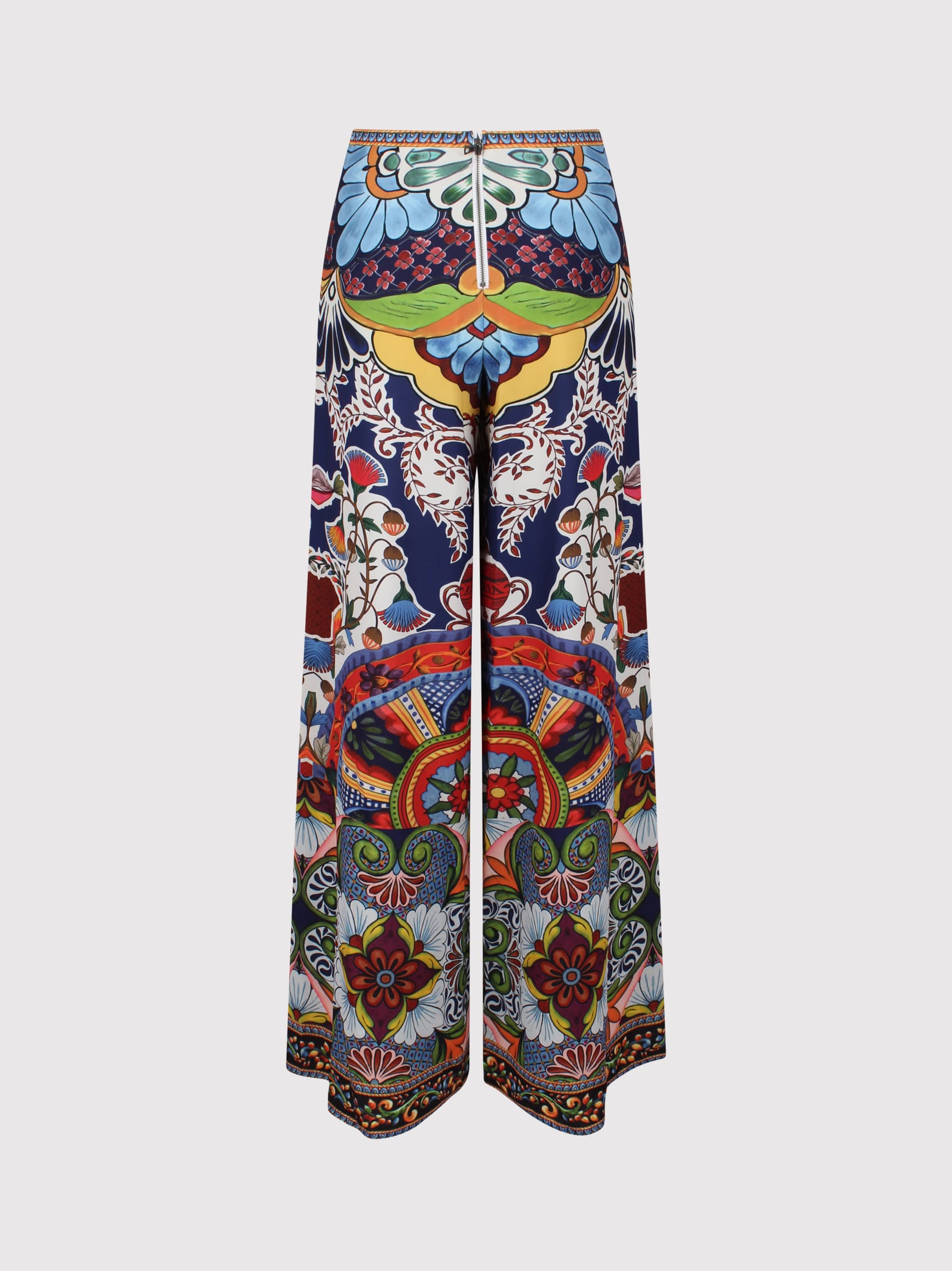 Alice And Olivia Athena Clean Wide Leg Pants On The Road In Multi