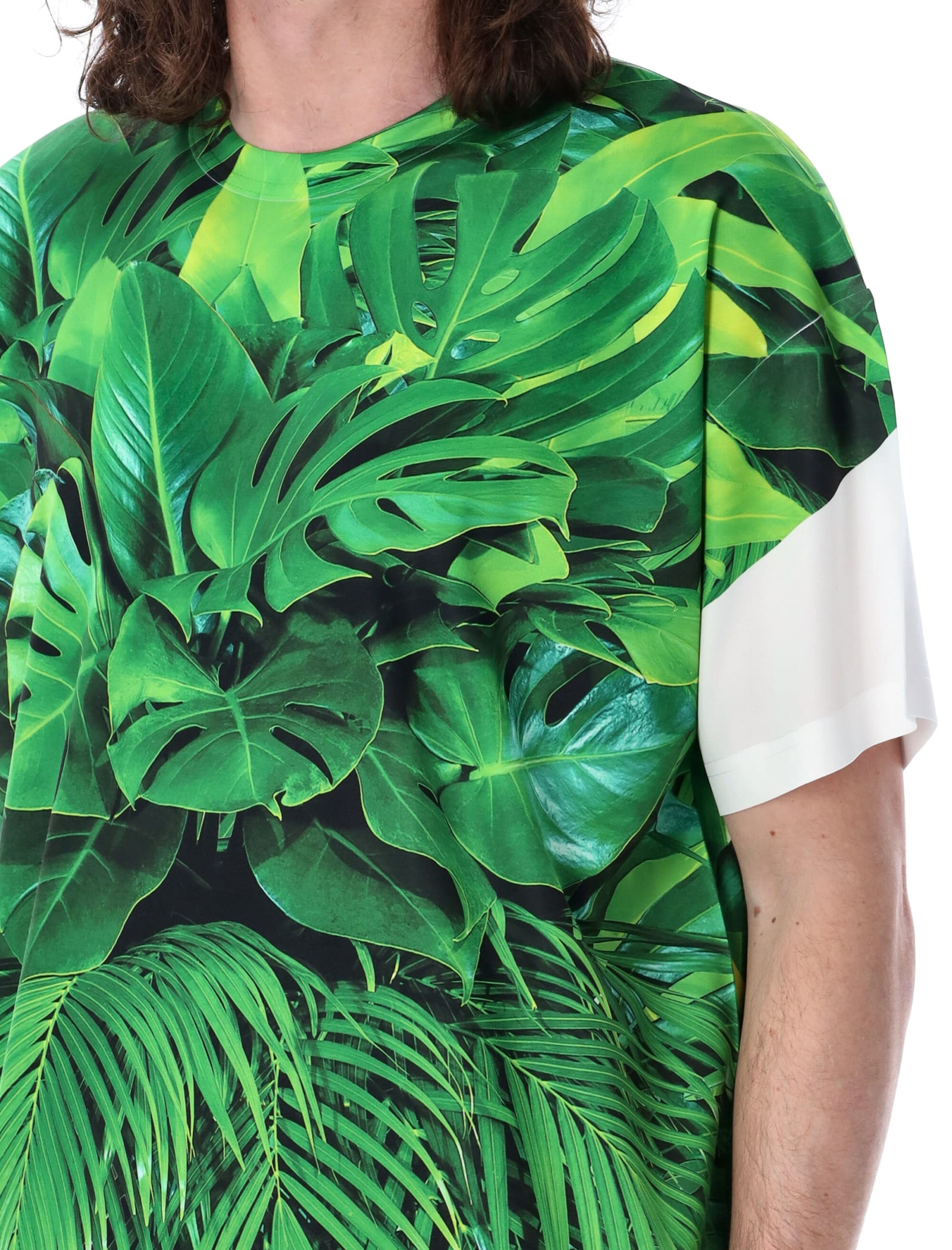 Shop Comme Des Garçons Homme Deux T-shirt In Green Multi