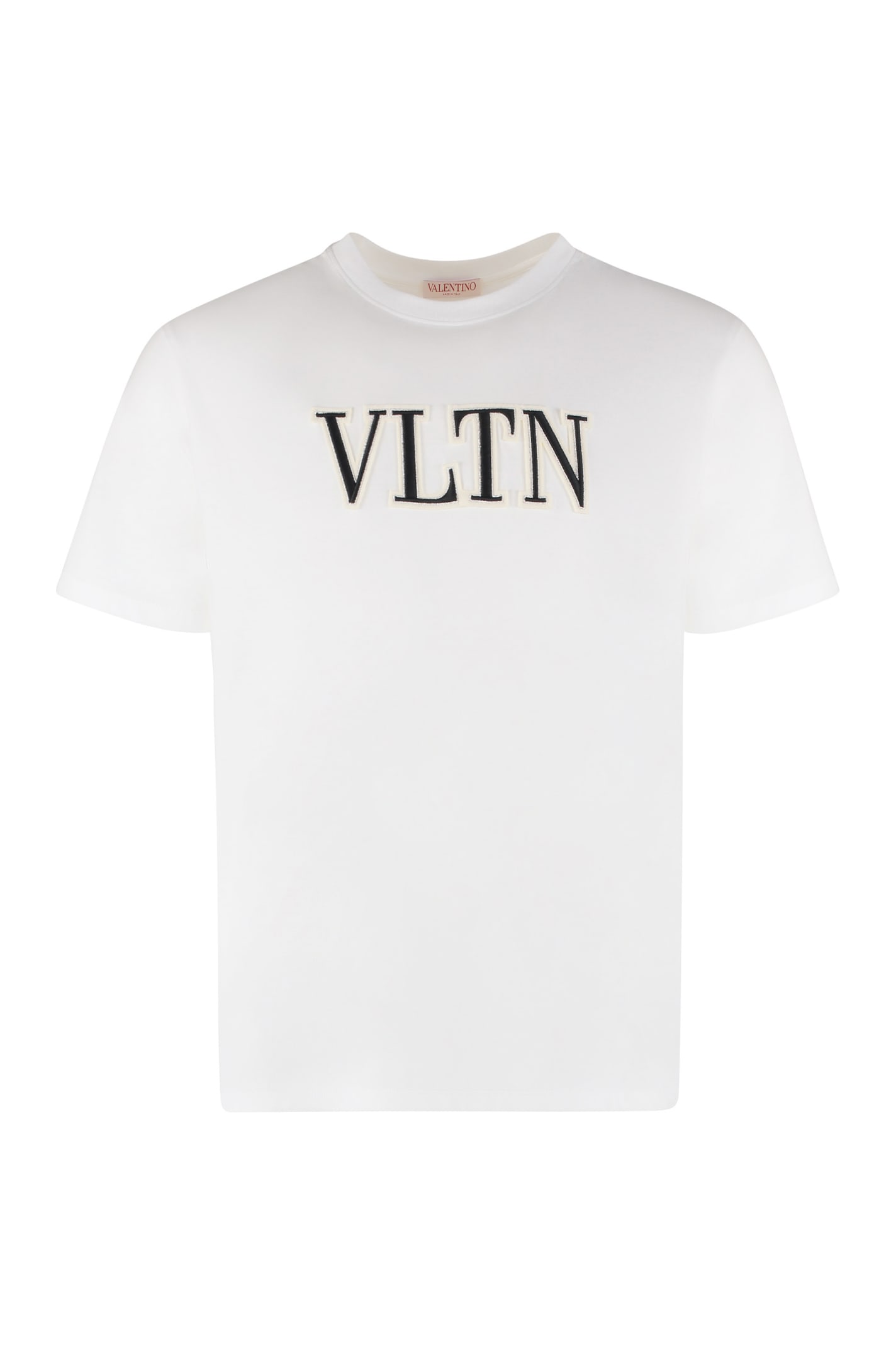 Valentino Vltn Embroidered Cotton T-shirt