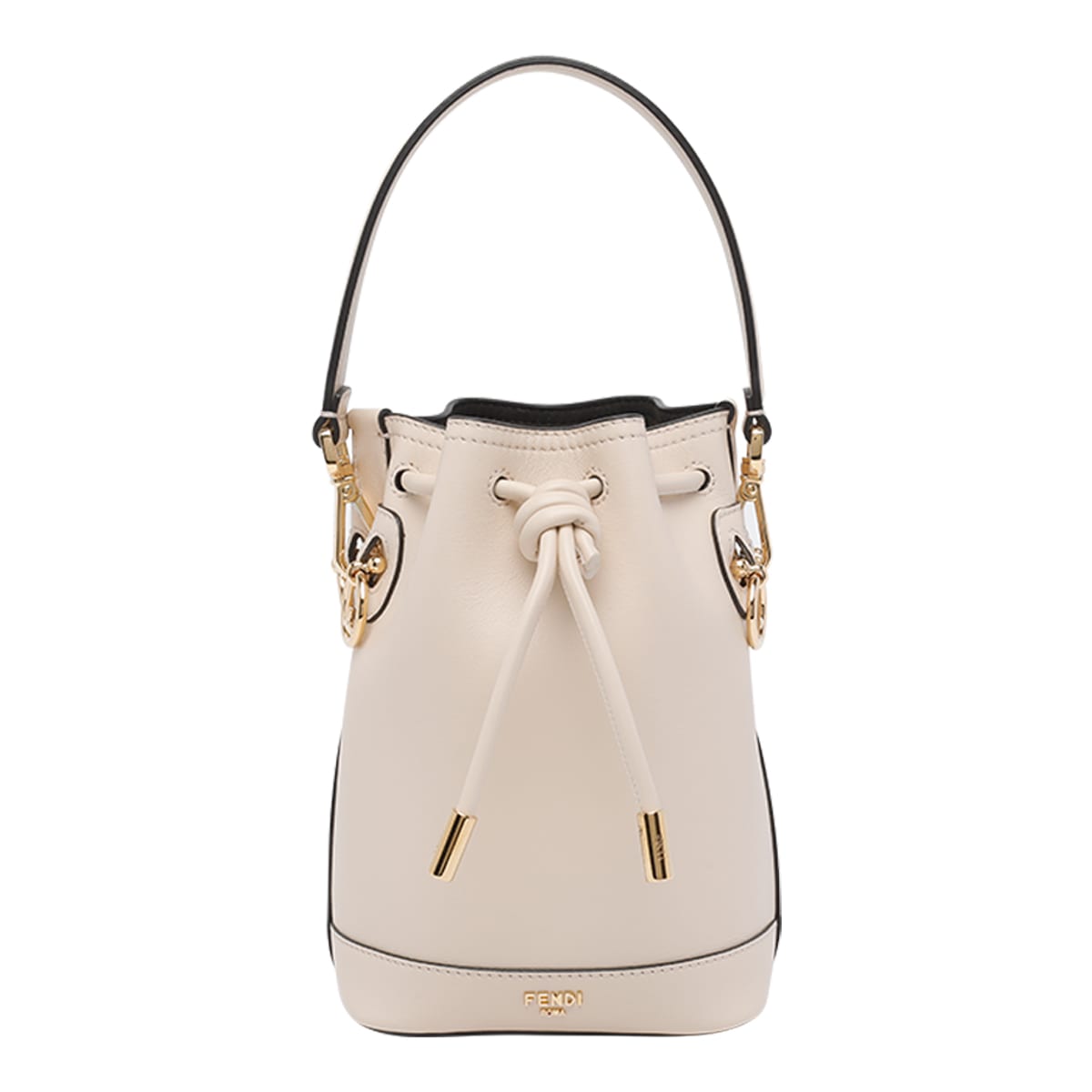 Fendi Mon Tresor Removable-handle Bucket Bag In White