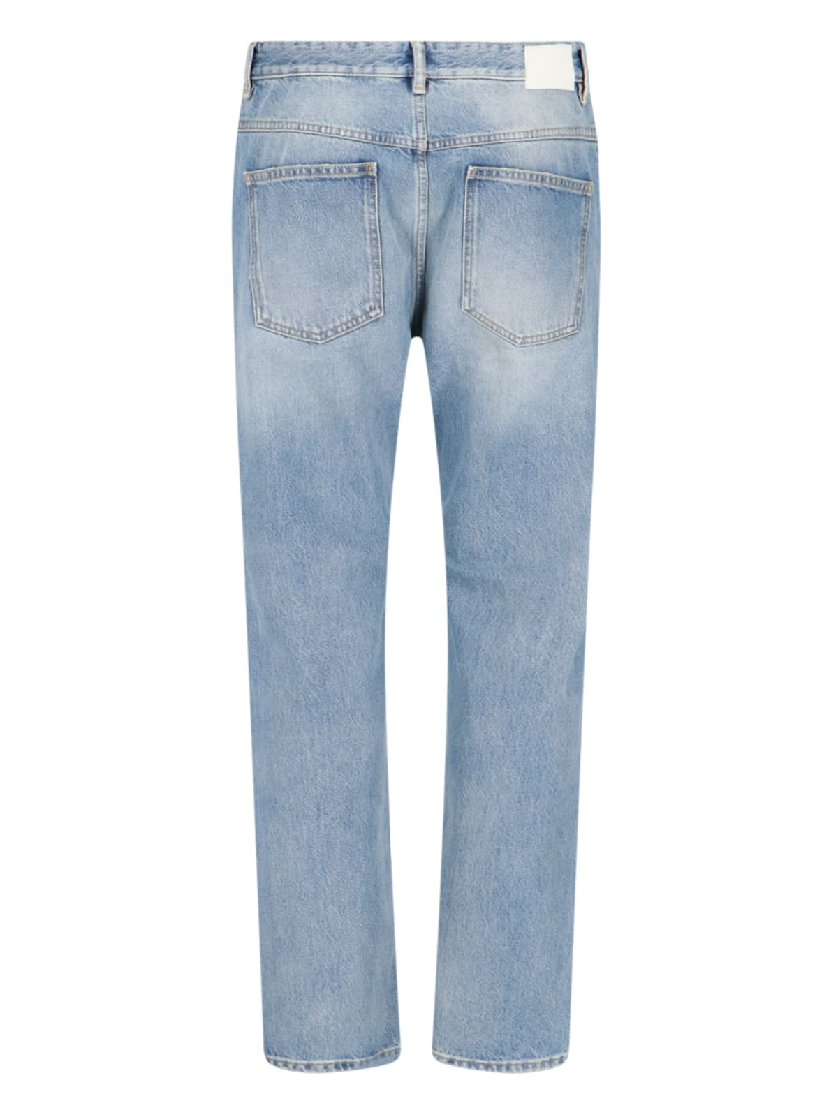 Shop Closed Straight Cooper True Jeans In Light Blue