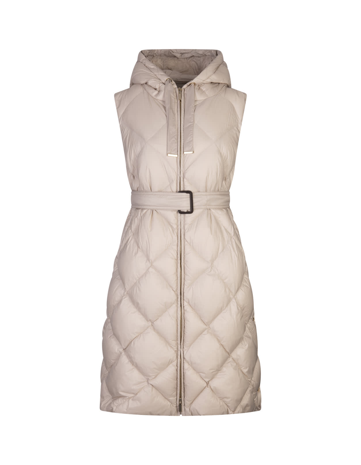 Shop Max Mara Sand Tregil Gilet In Brown