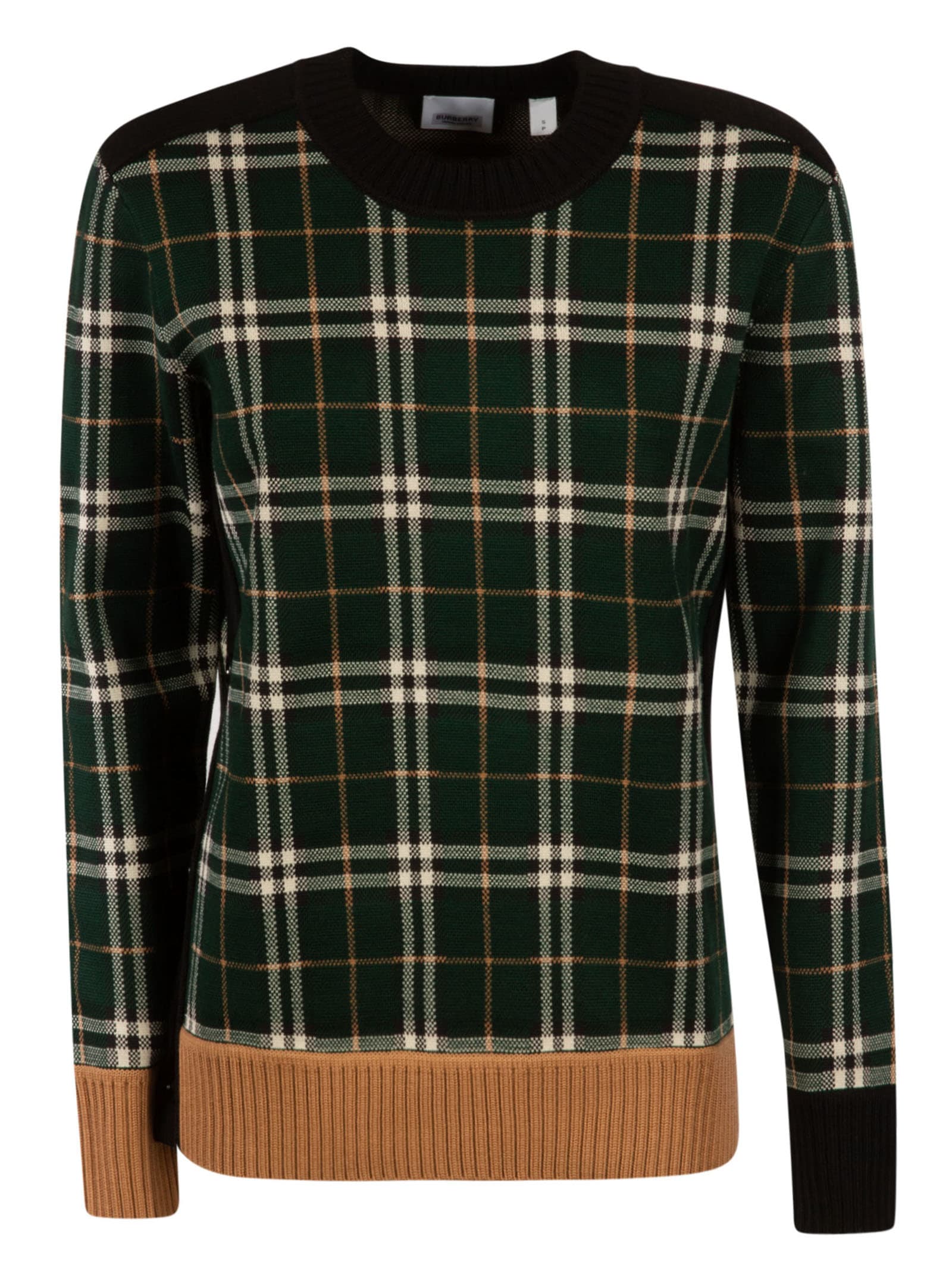 Burberry Checked Knit Sweater