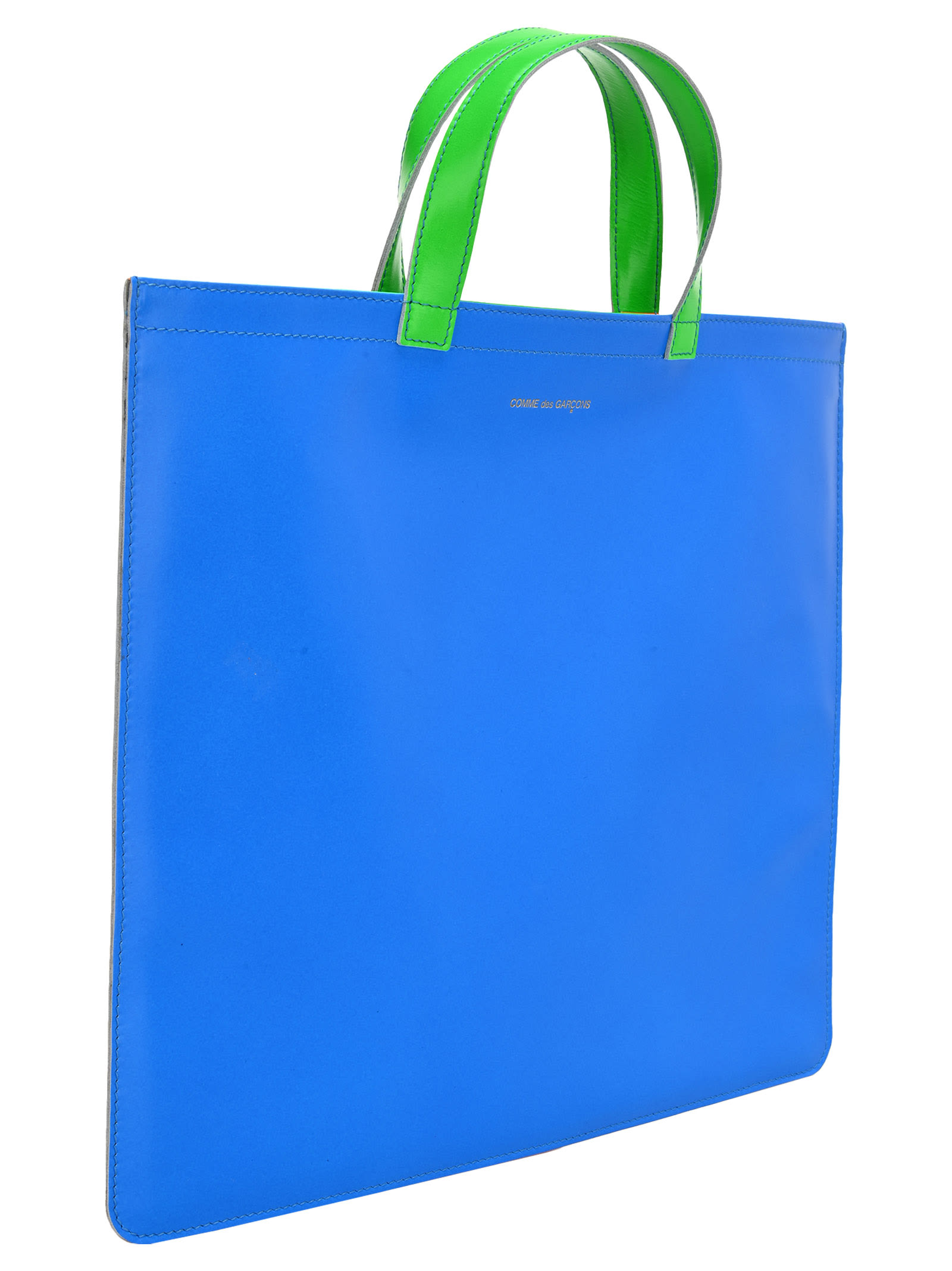 Shop Comme Des Garçons Super Fluo Tote Bag In Blue Orange