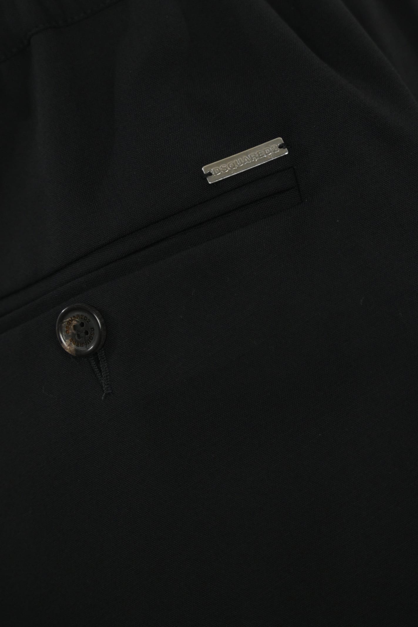 Dsquared2 Wool Jogger Trousers In Black