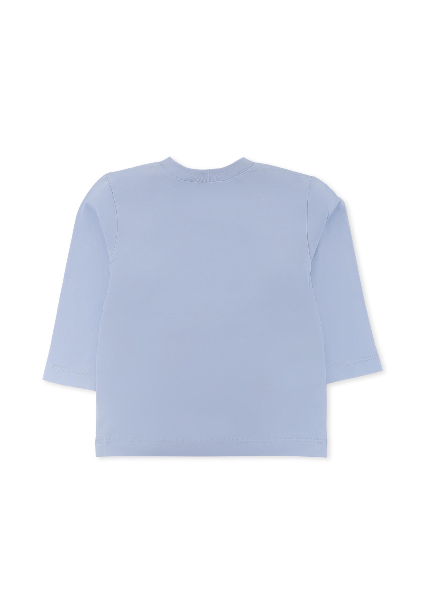 Marni Light Blue T-shirt For Baby Boy With Logo In Blue