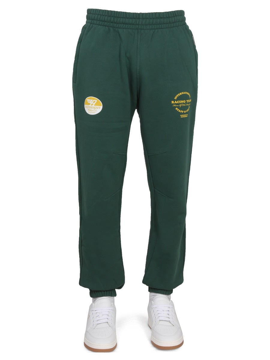 Shop Represent Pants Racing Team In Green