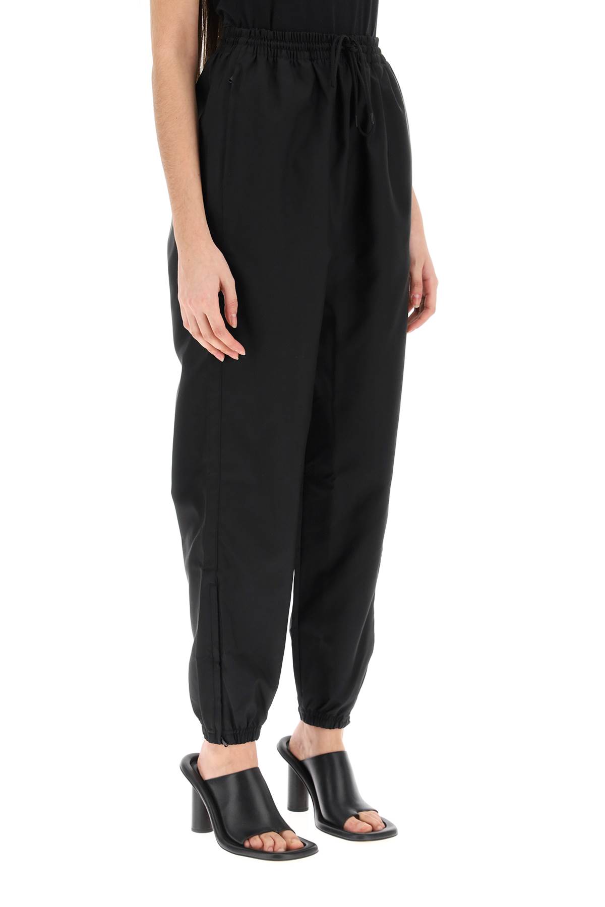 Shop Wardrobe.nyc High-waisted Nylon Pants In Black (black)