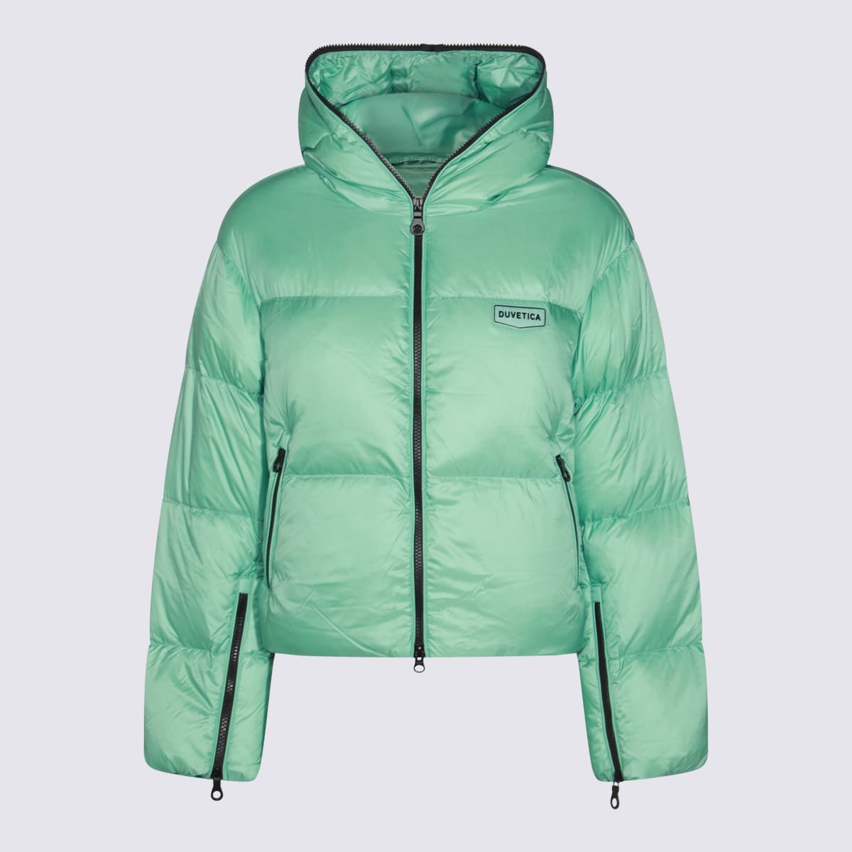 Shop Duvetica Green Down Jacket