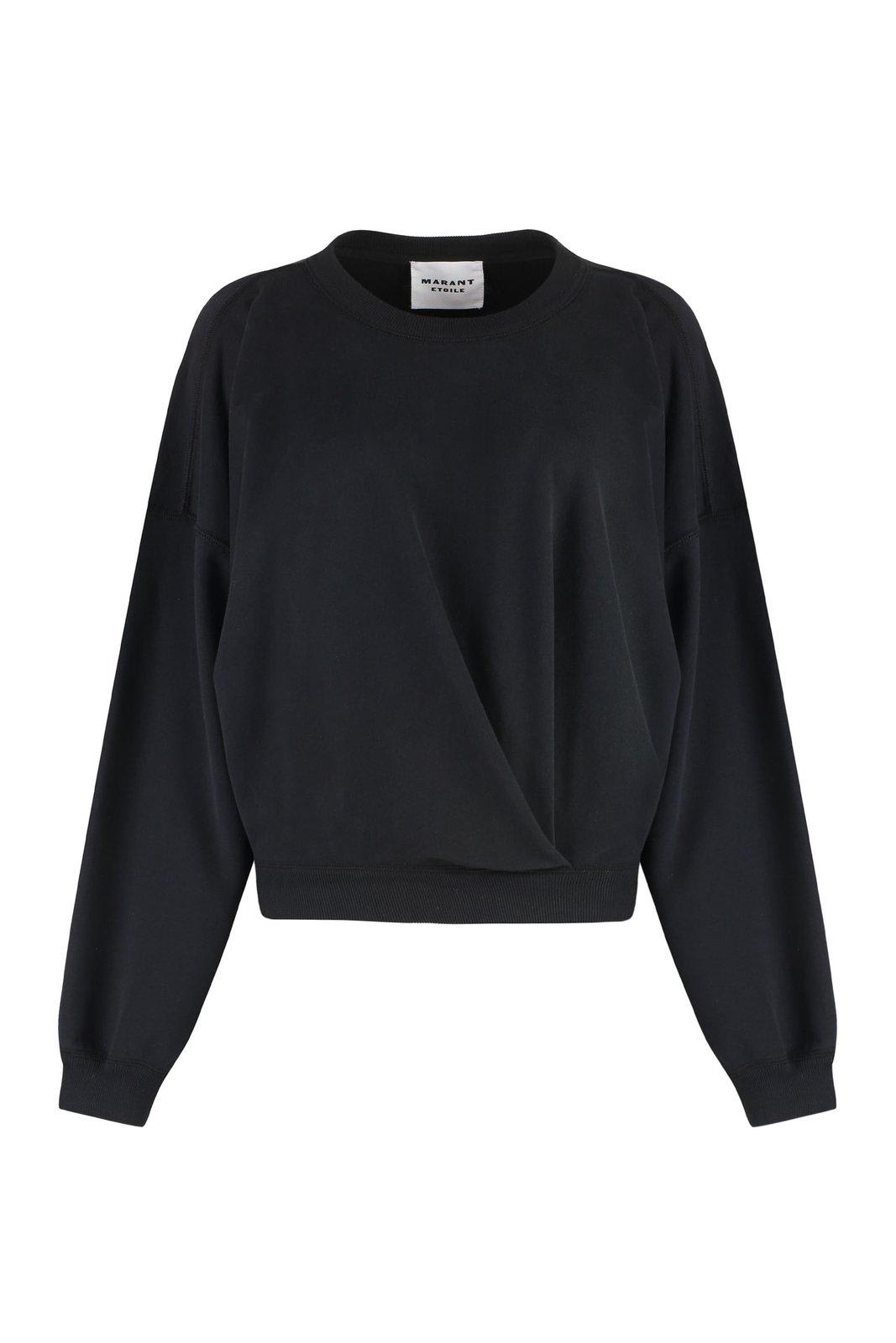 Shop Marant Etoile Paulia Crewneck Sweatshirt In Black