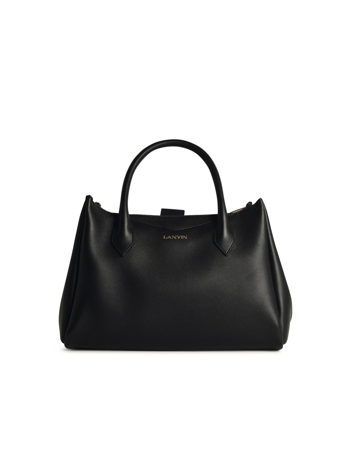 Shop Lanvin Black Leather Bag