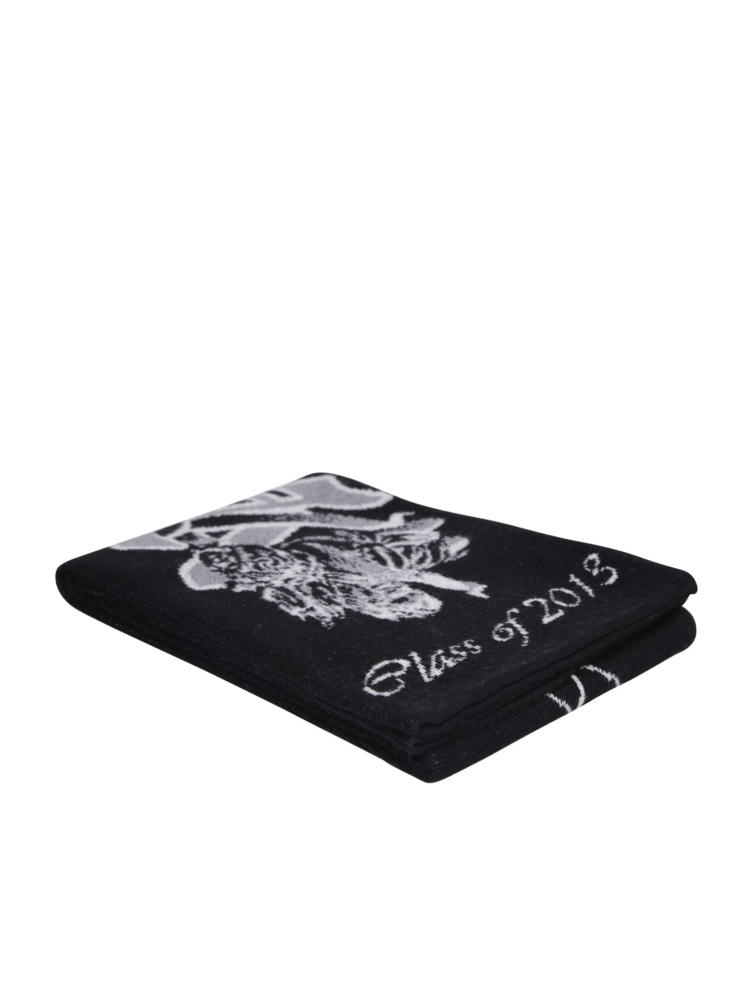 Shop Off-white Va Black Scarf