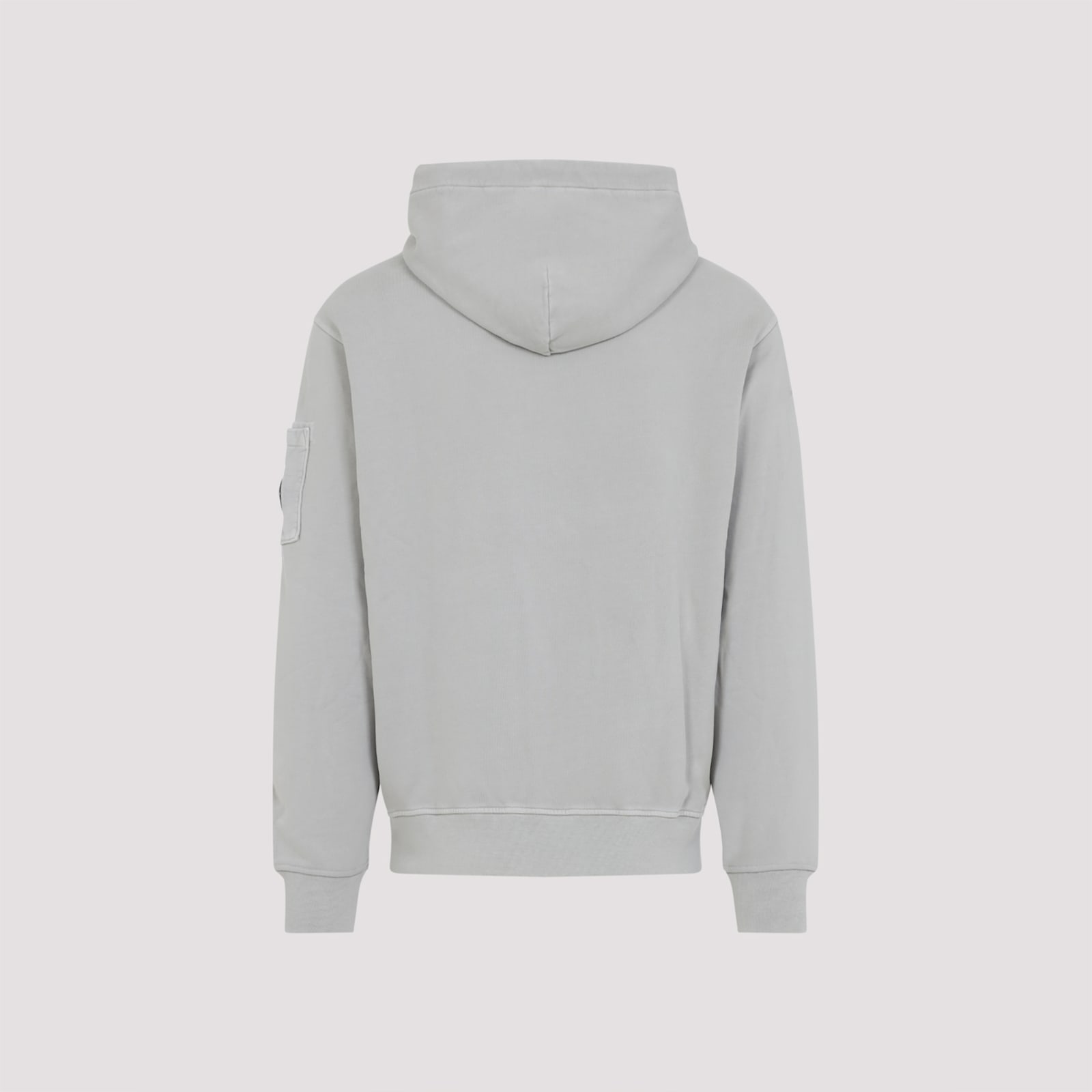C.p. Company C.p.company Hoodie With Lens Detail In Gray