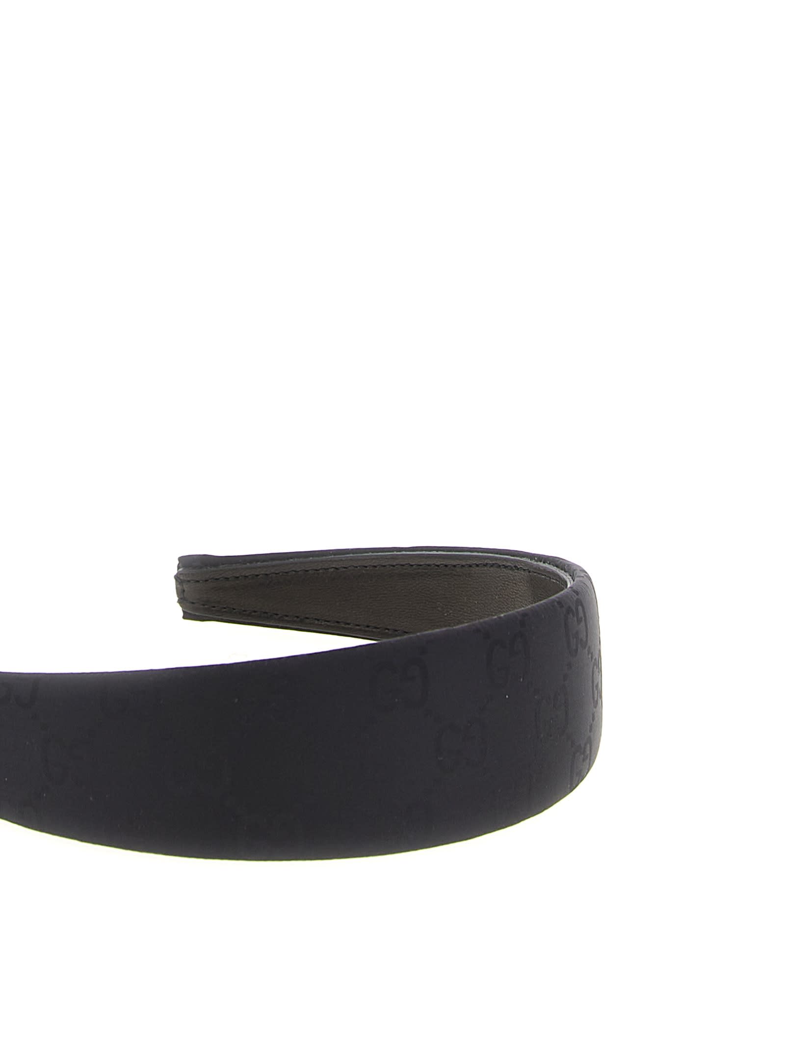 Gucci Headband Gg Hair Accessories Black In Black