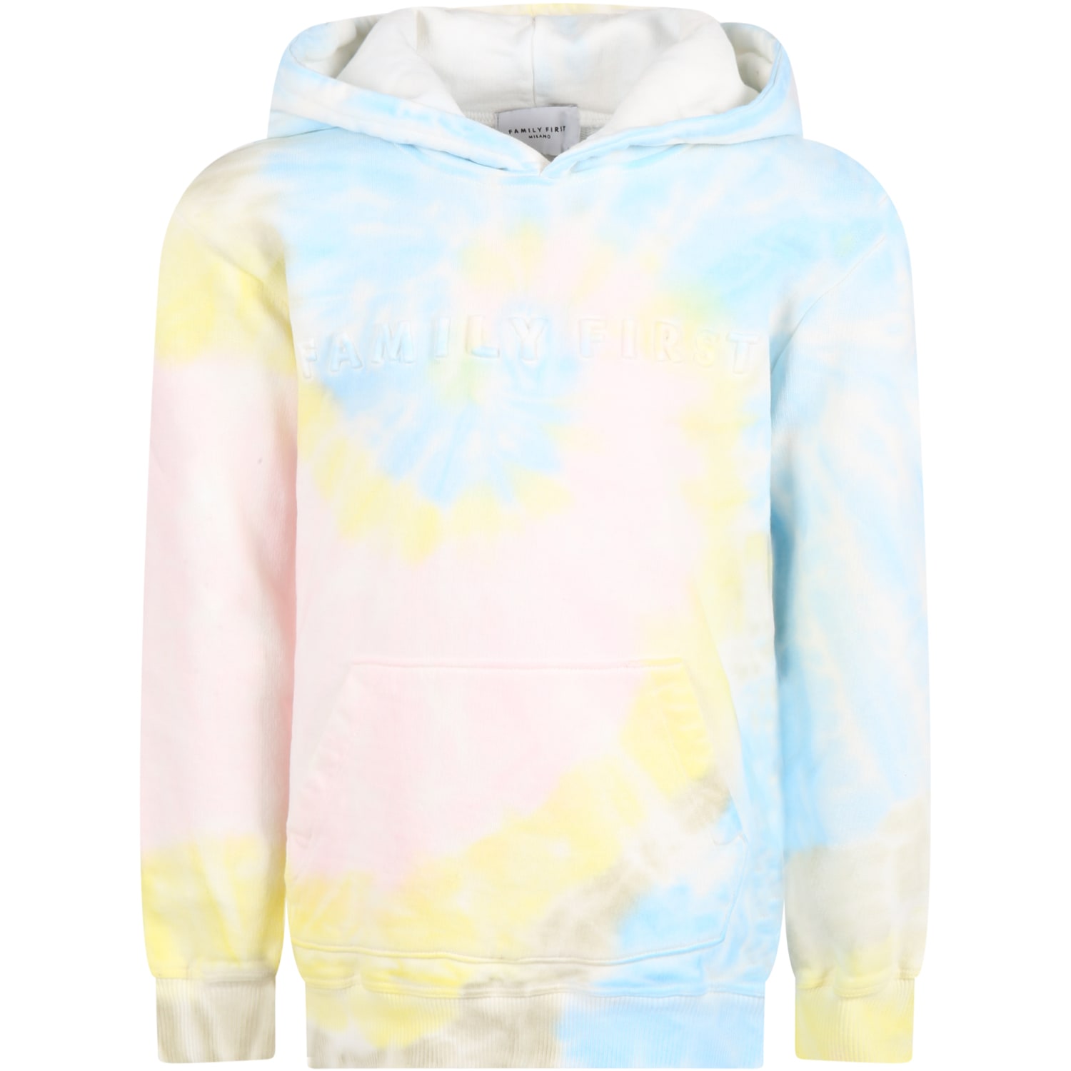 Family First Milano Tie-dye Sweatshirt For Kids With Logo