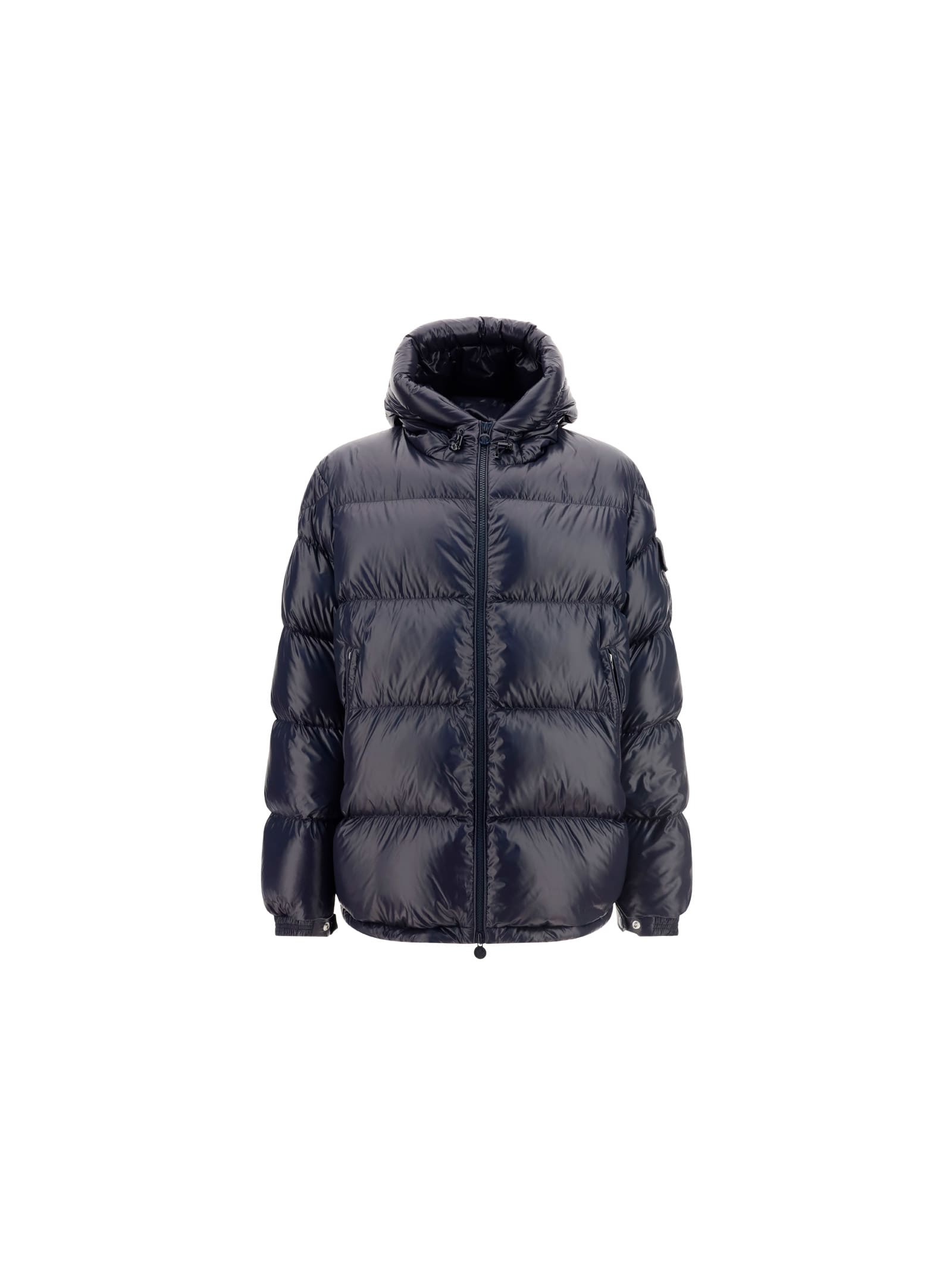 Moncler Men's Ecrins Shiny Down Puffer Jacket In Blue