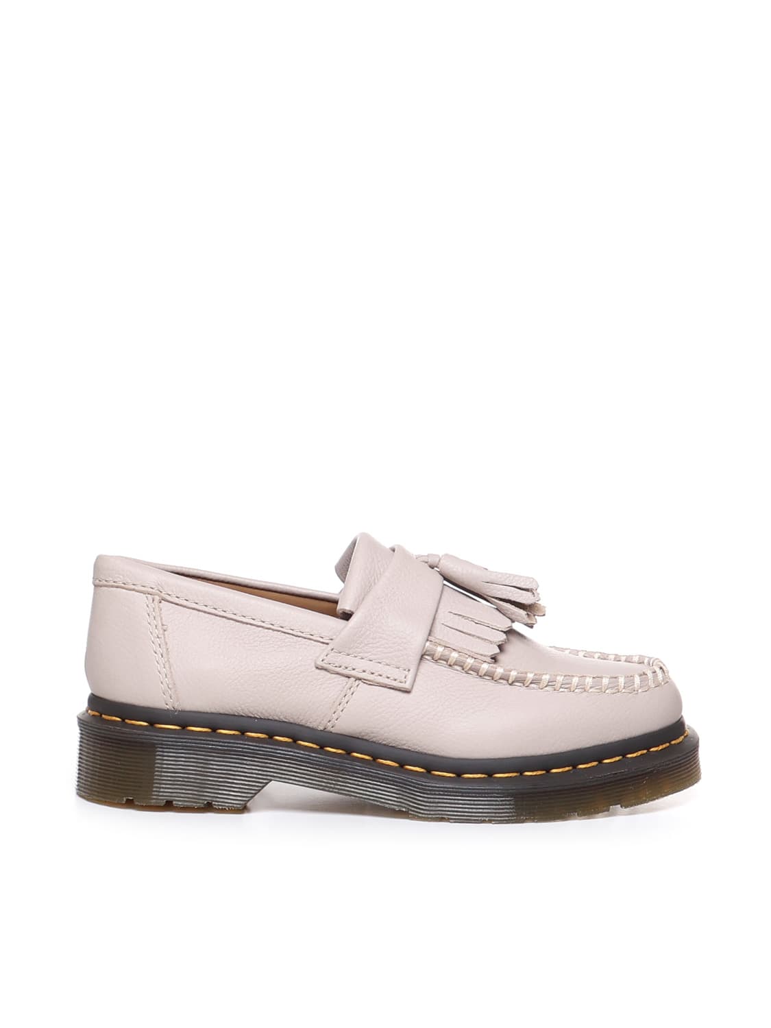Dr. Martens' Adrian Moccasins With Tassels In Virginia Leather In Brownish-grey