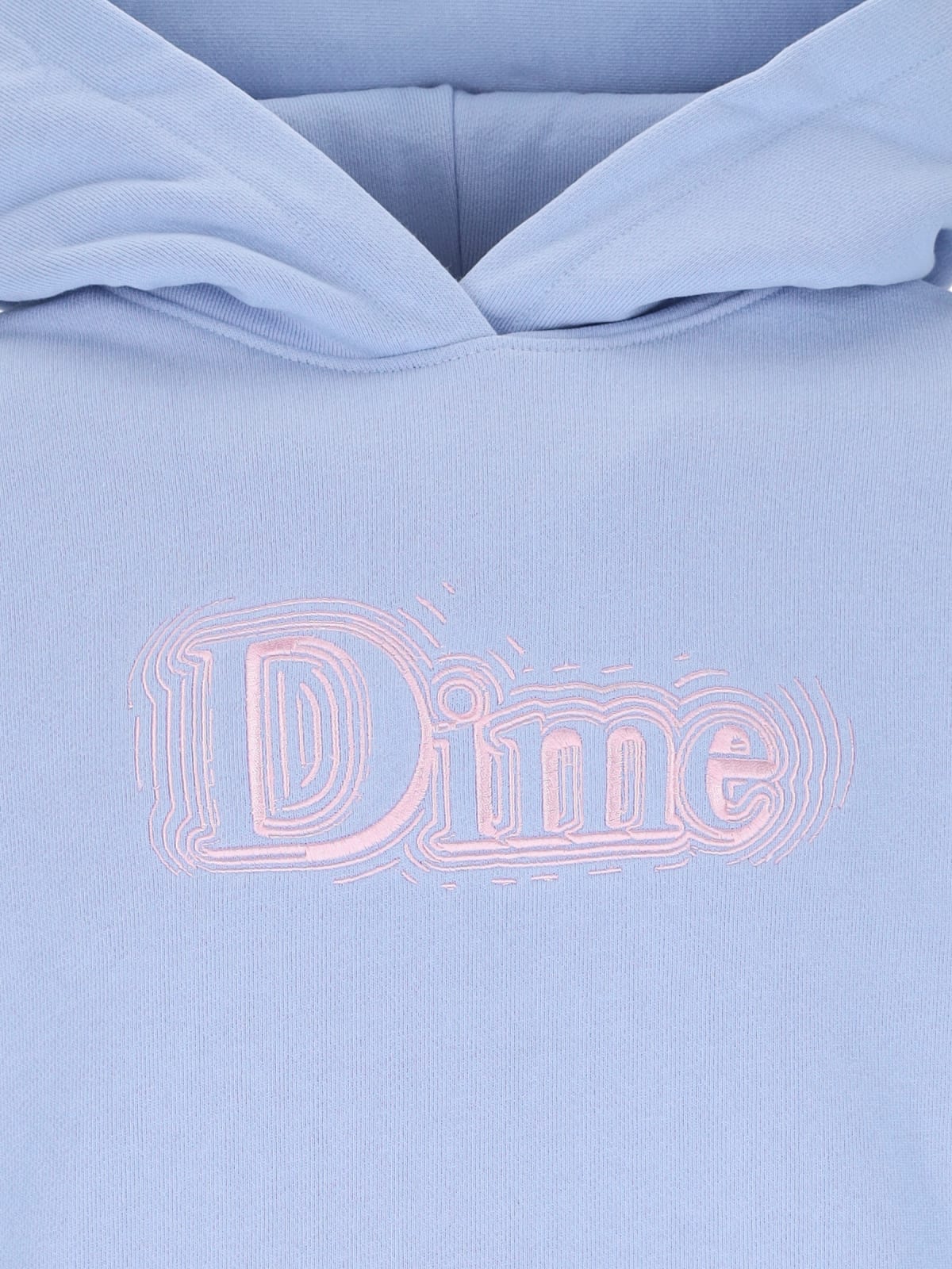 Shop Dime Logo Embroidery Sweatshirt In Light Blue