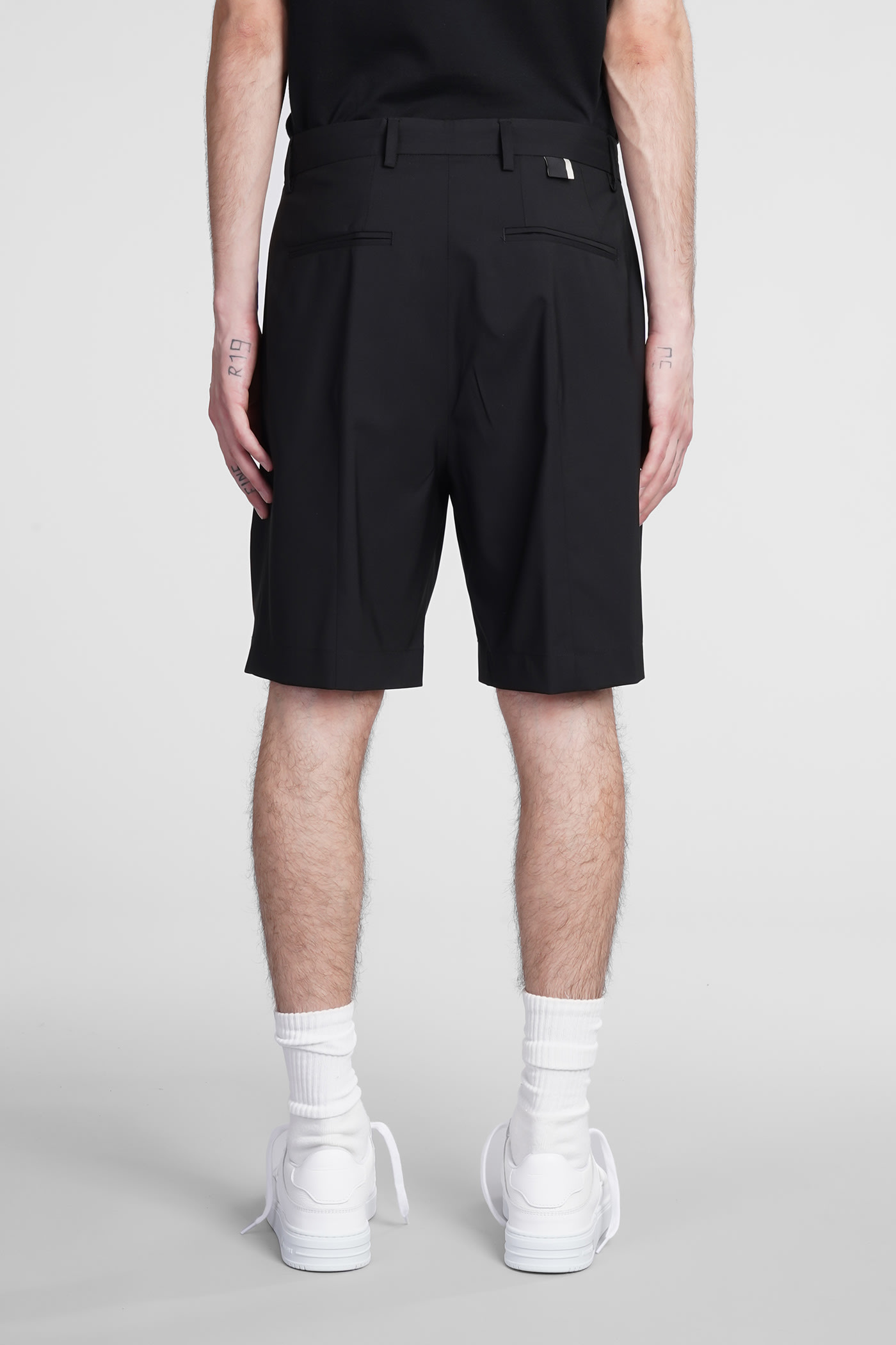 Low Brand Shorts In Black Wool | ModeSens