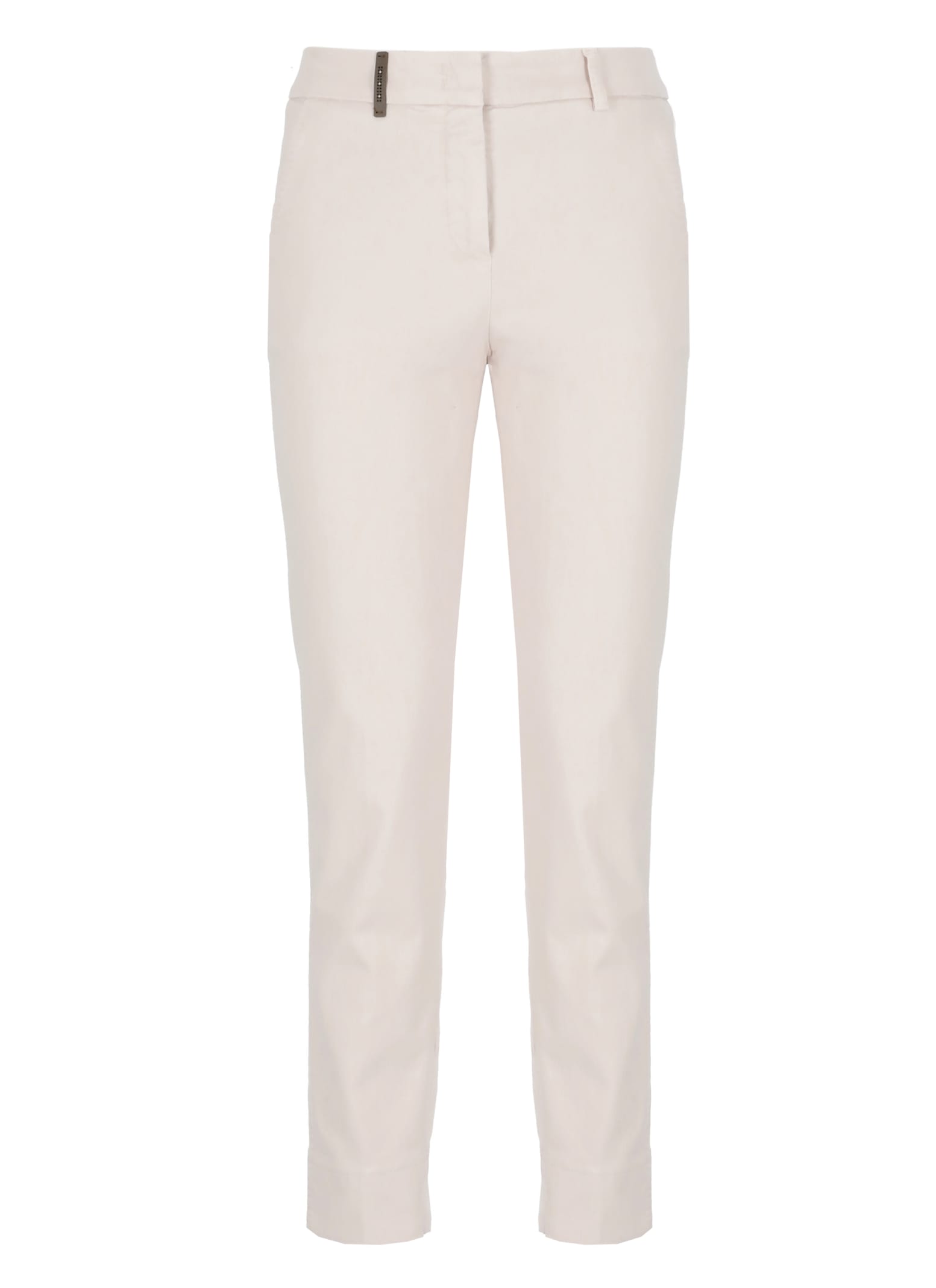 Shop Peserico Cotton Pants In Pink