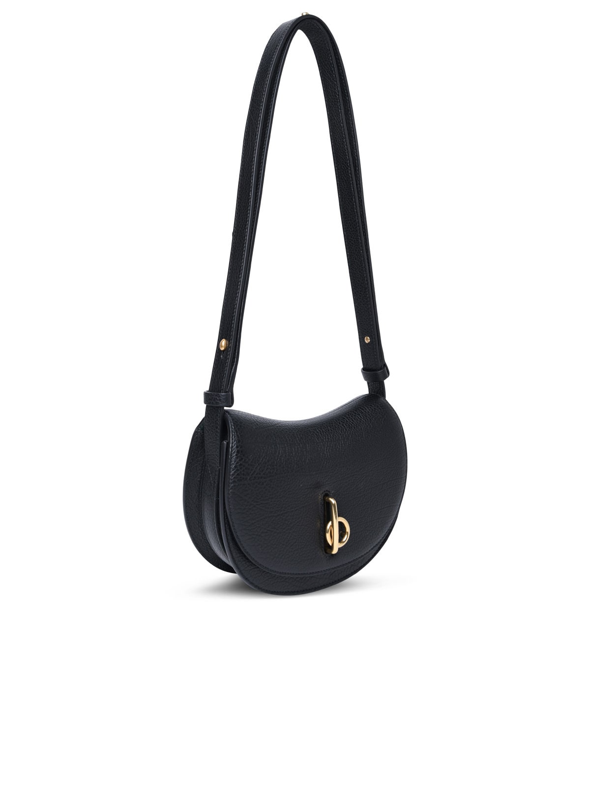 Shop Burberry Rocking Horse Mini Bag In Black Leather