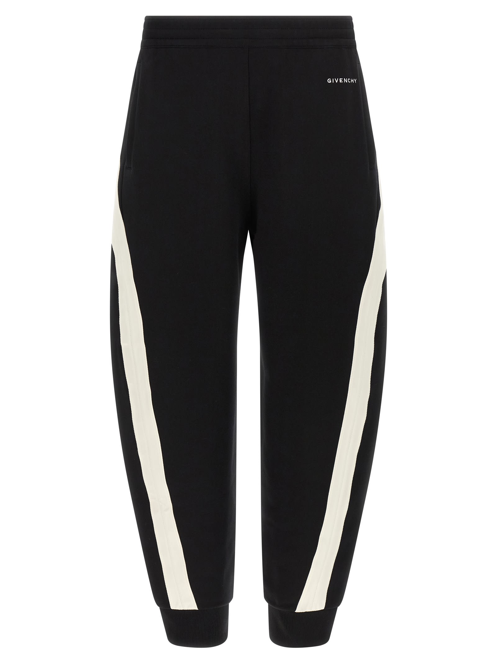 Givenchy Mens Black Open Seam Contrast Cotton-jersey Jogging Bottoms Xl In Multi
