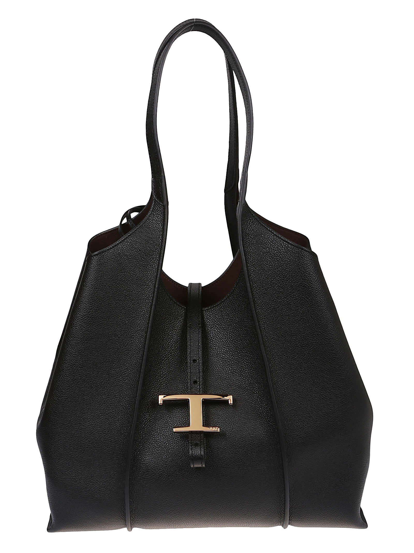 Tod's Small Tsb Shopping Bag In Nero